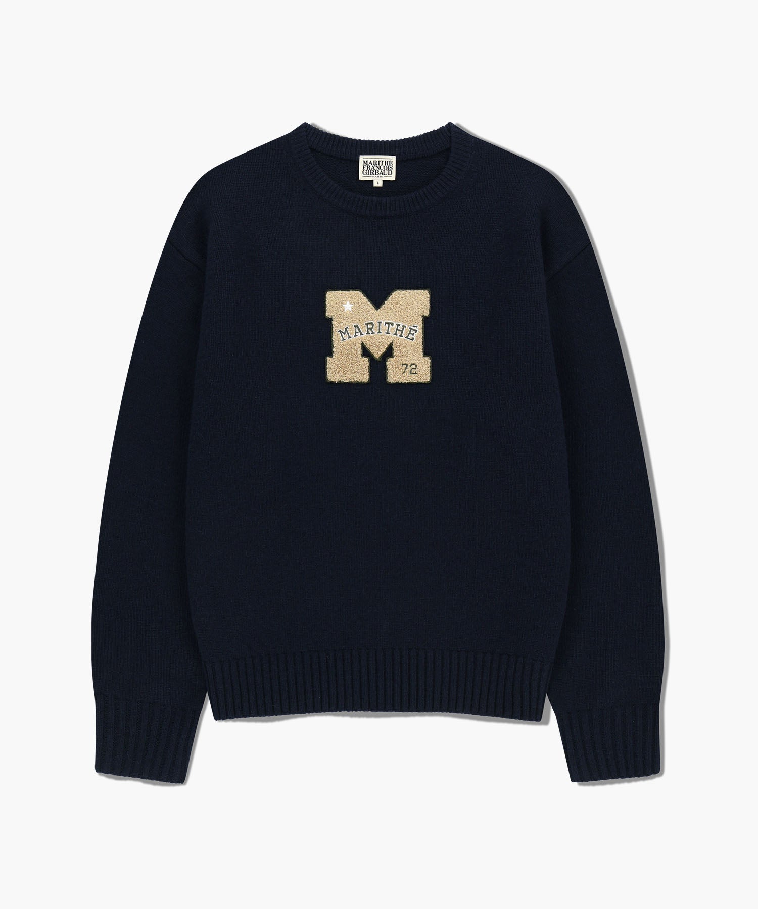 Marithe & Francois Girbaud - Applique Knit Pullover (Navy) product image 6 | TRAB K-Fashion Australia