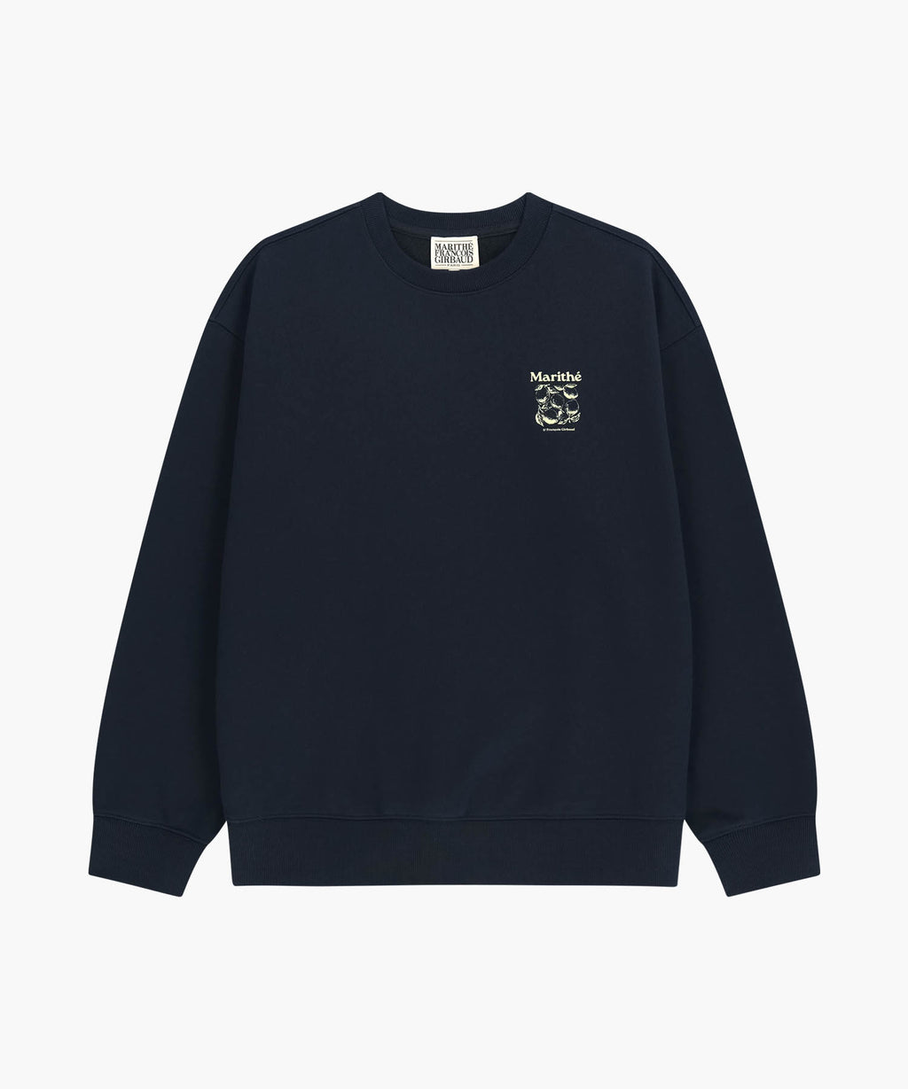 Marithe & Francois Girbaud - Lemon Graphic Oversized Sweatshirt (Navy) product image 6 | TRAB K-Fashion Australia