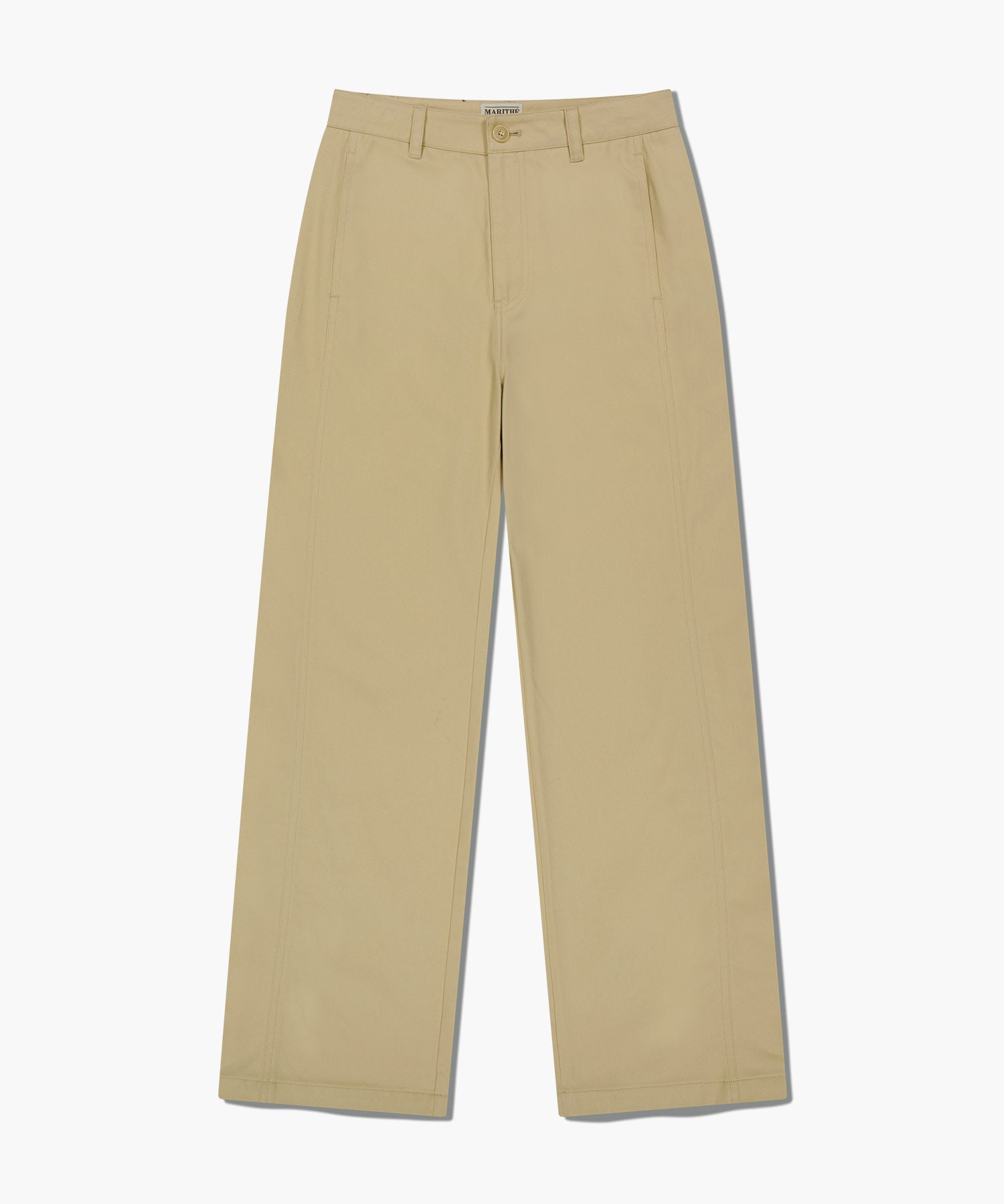 Marithe & Francois Girbaud - Cotton Curved Line Pants (Beige) product image 6 | TRAB K-Fashion Australia