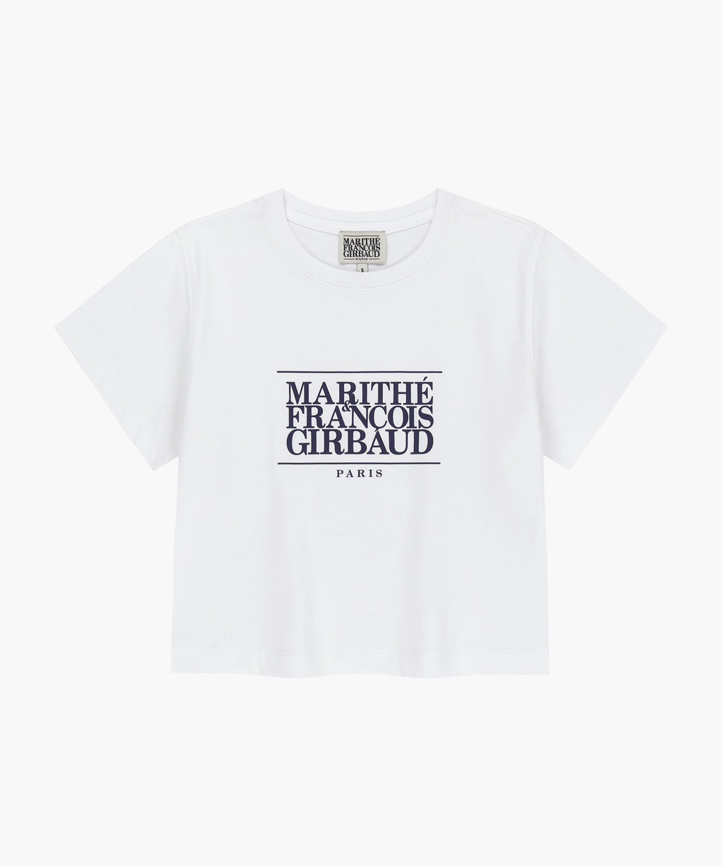Marithe & Francois Girbaud - Classic Logo Crop Tee (White) product image 6 | TRAB K-Fashion Australia