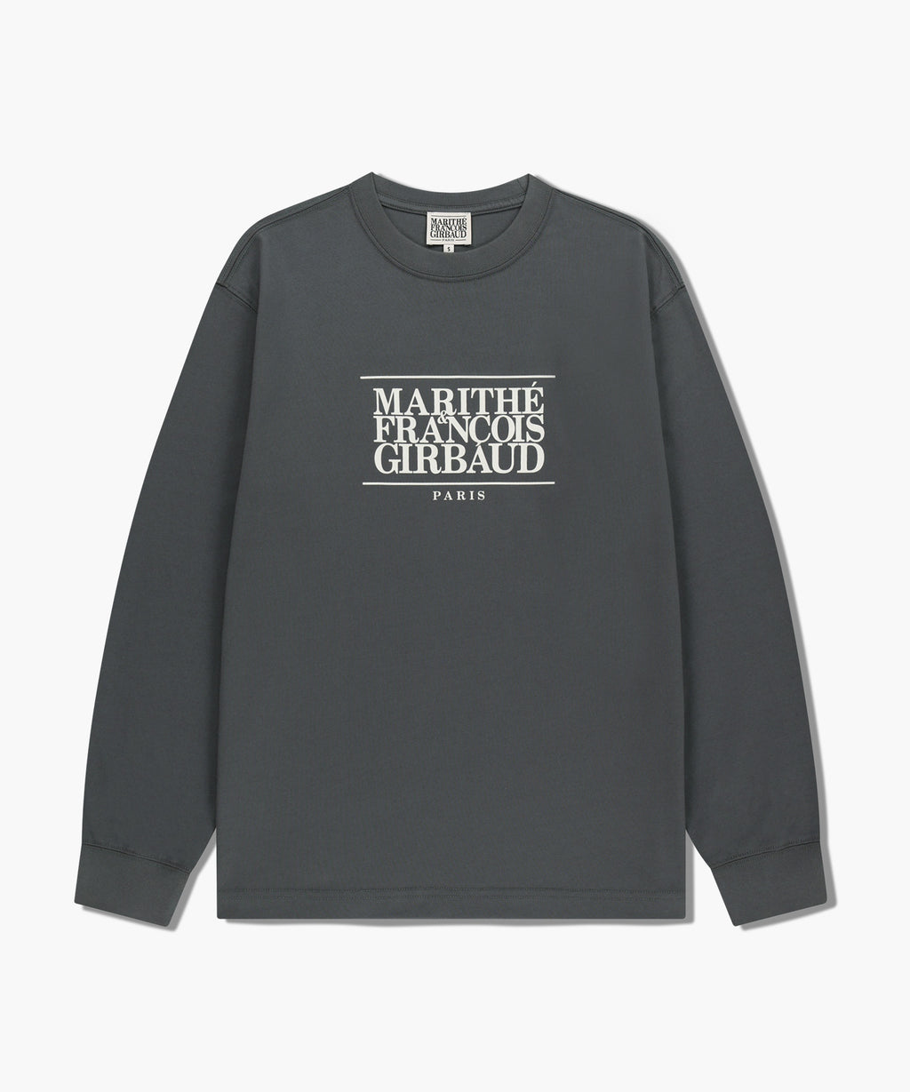 Marithe & Francois Girbaud - Classic Logo Long Sleeve (Charcoal) product image 6 | TRAB K-Fashion Australia