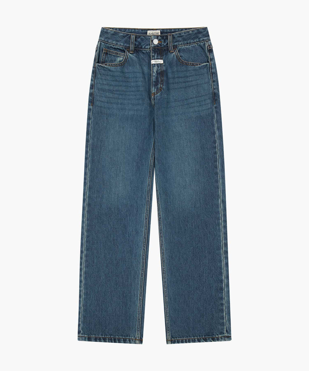 Marithe & Francois Girbaud - Slim Straight Denim Pants (Dark Blue) product image 6 | TRAB K-Fashion Australia