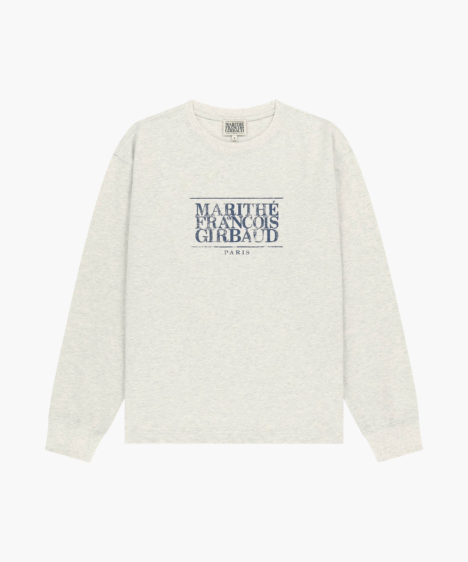 Marithe & Francois Girbaud - Crack Classic Logo Long Sleeve Tee (Oatmeal) product image 6 | TRAB K-Fashion Australia