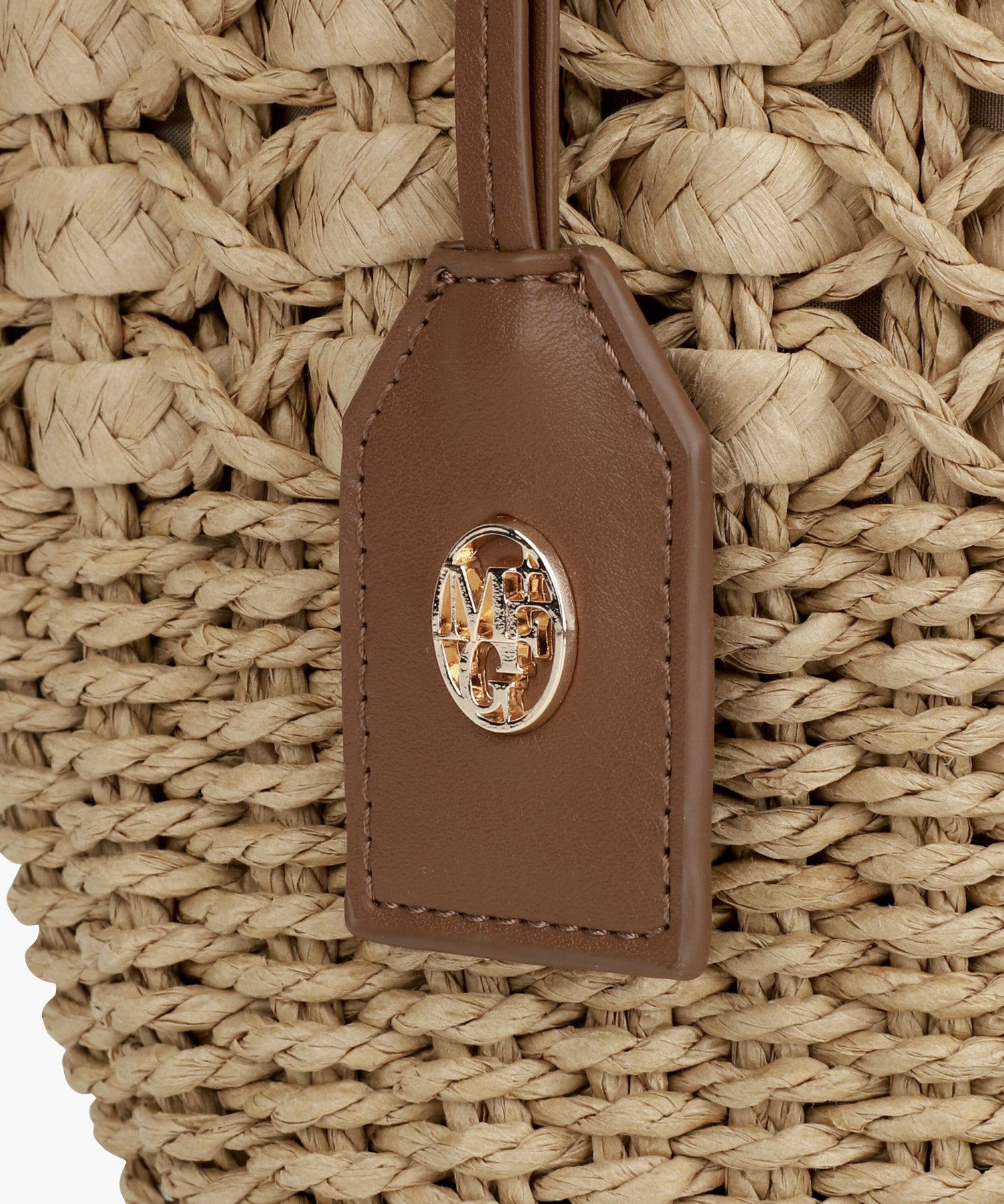 Marithe & Francois Girbaud - Classic Logo Basket Shoulder Bag (Beige) product image 8 | TRAB K-Fashion Australia