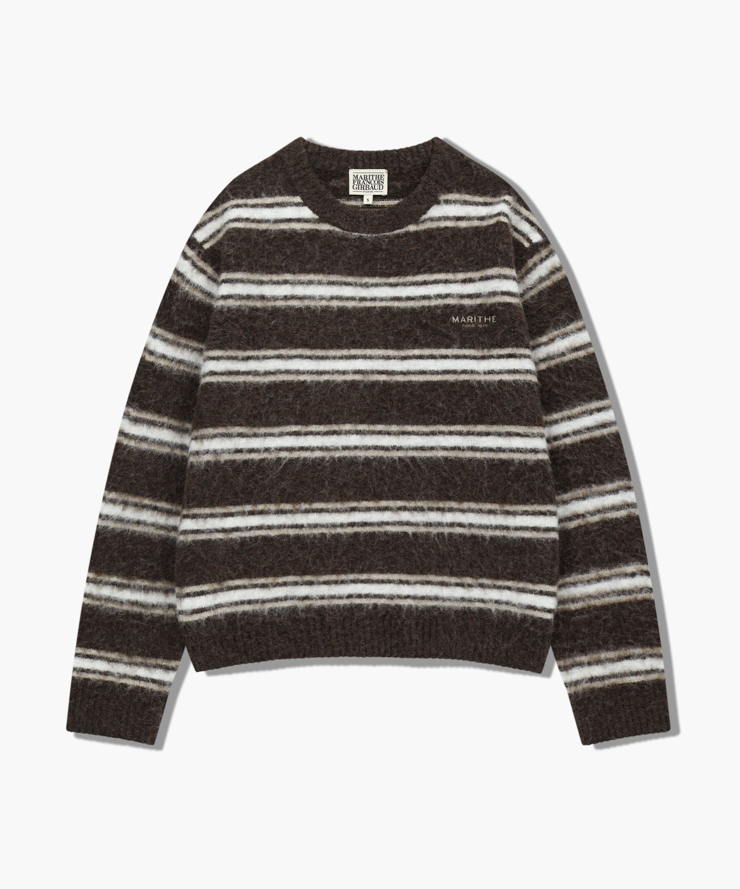 Marithe & Francois Girbaud - Multi Stripe Knit Pullover (Brown) product image 6 | TRAB K-Fashion Australia