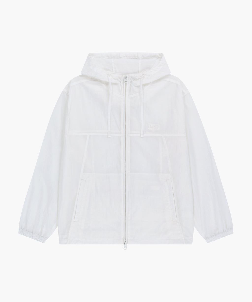 Marithe & Francois Girbaud - Hooded Packable Nylon Jacket (White) product image 6 | TRAB K-Fashion Australia