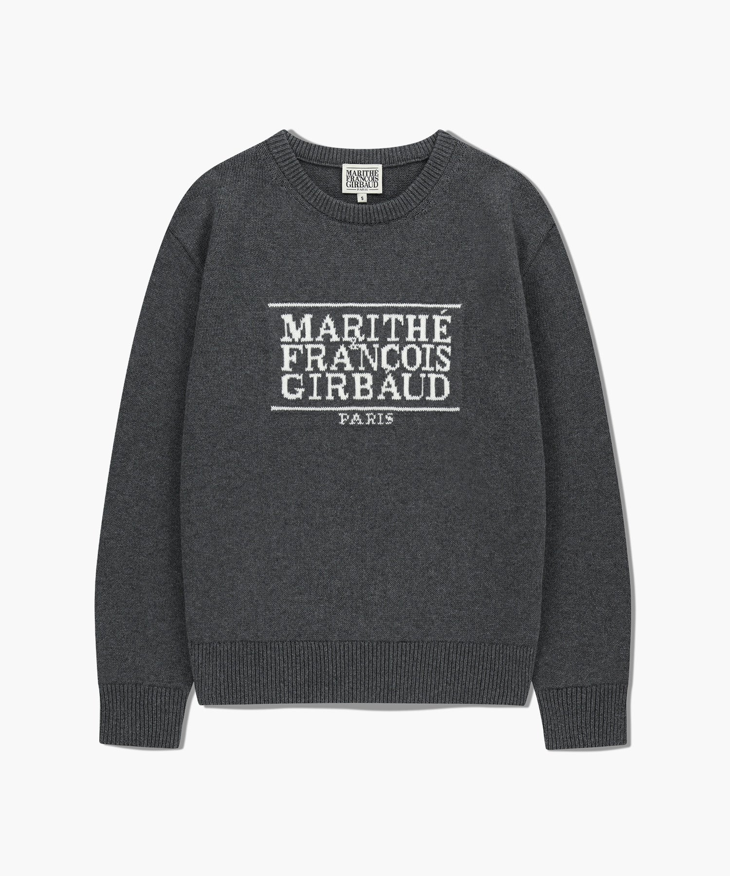 Marithe & Francois Girbaud - Classic Logo Knit Pullover (Charcoal) product image 6 | TRAB K-Fashion Australia