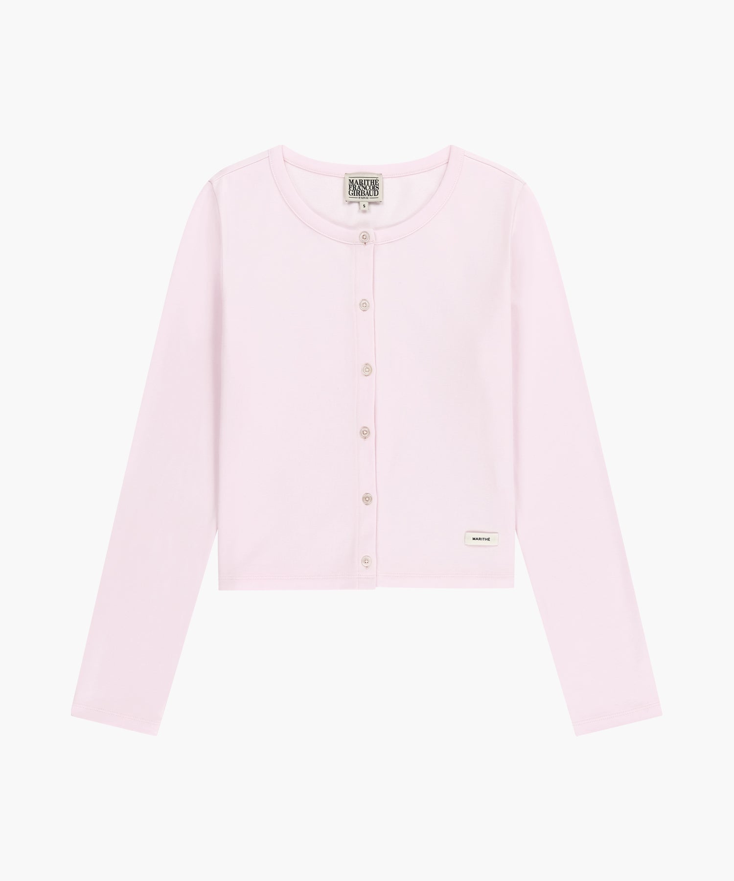 Marithe & Francois Girbaud - Basic Cotton Cardigan (Light Pink) product image 6 | TRAB K-Fashion Australia