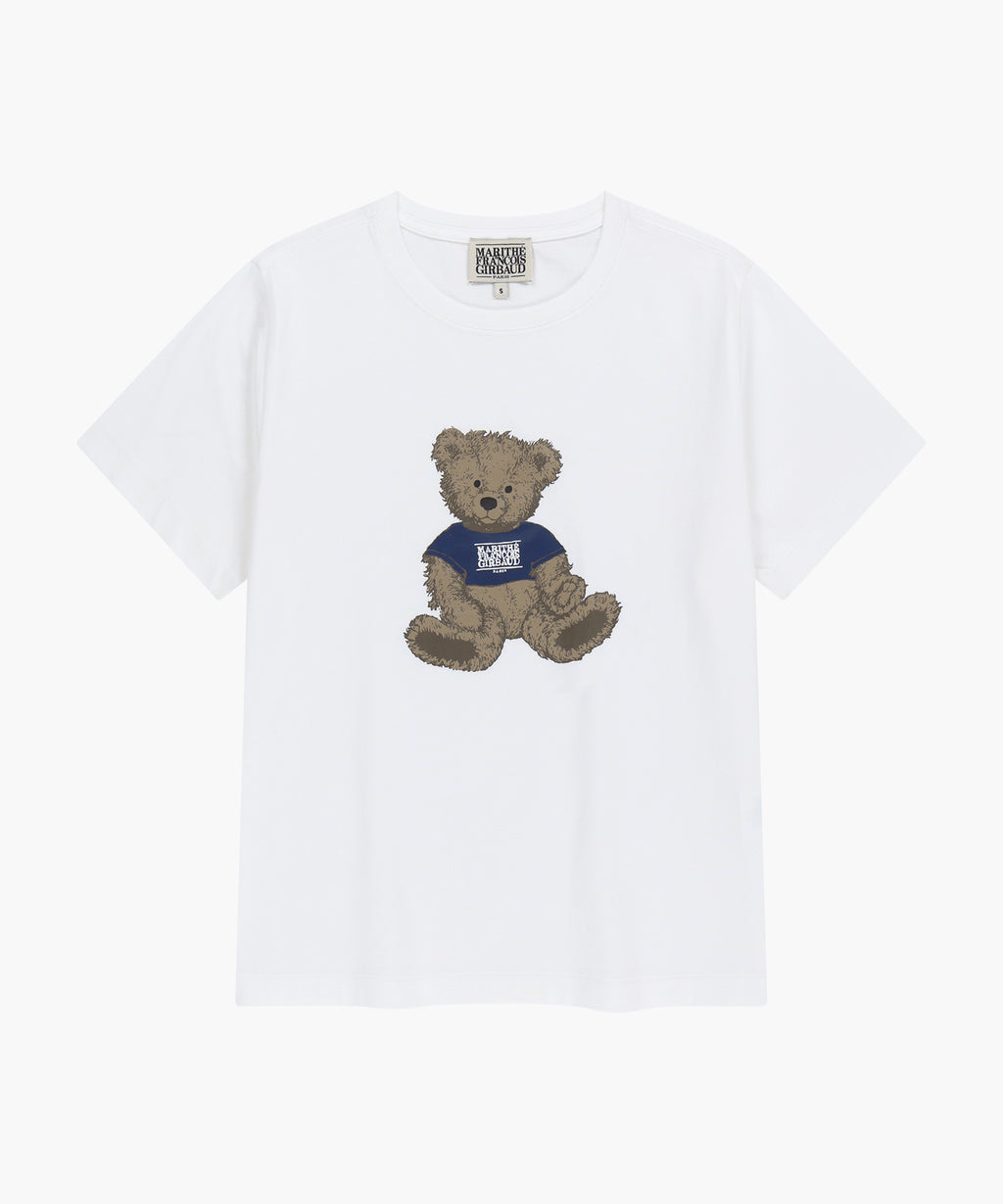 Marithe & Francois Girbaud - Doodle Bear Tee (White/Beige) product image 6 | TRAB K-Fashion Australia