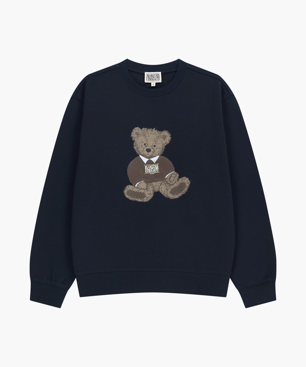 Marithe & Francois Girbaud - Doodle Bear Sweatshirt (Navy) product image 6 | TRAB K-Fashion Australia