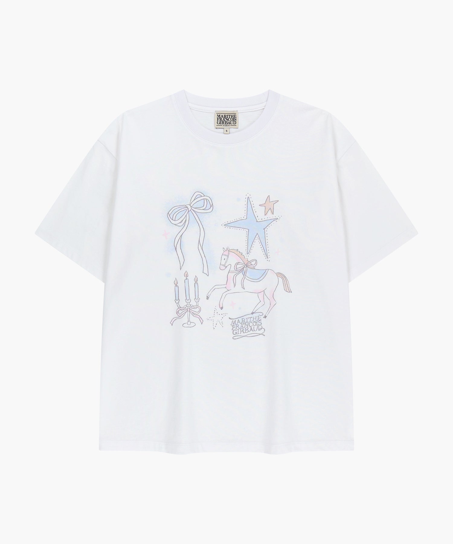 Marithe & Francois Girbaud - Unicorn Graphic Oversized Tee (White) product image 6 | TRAB K-Fashion Australia