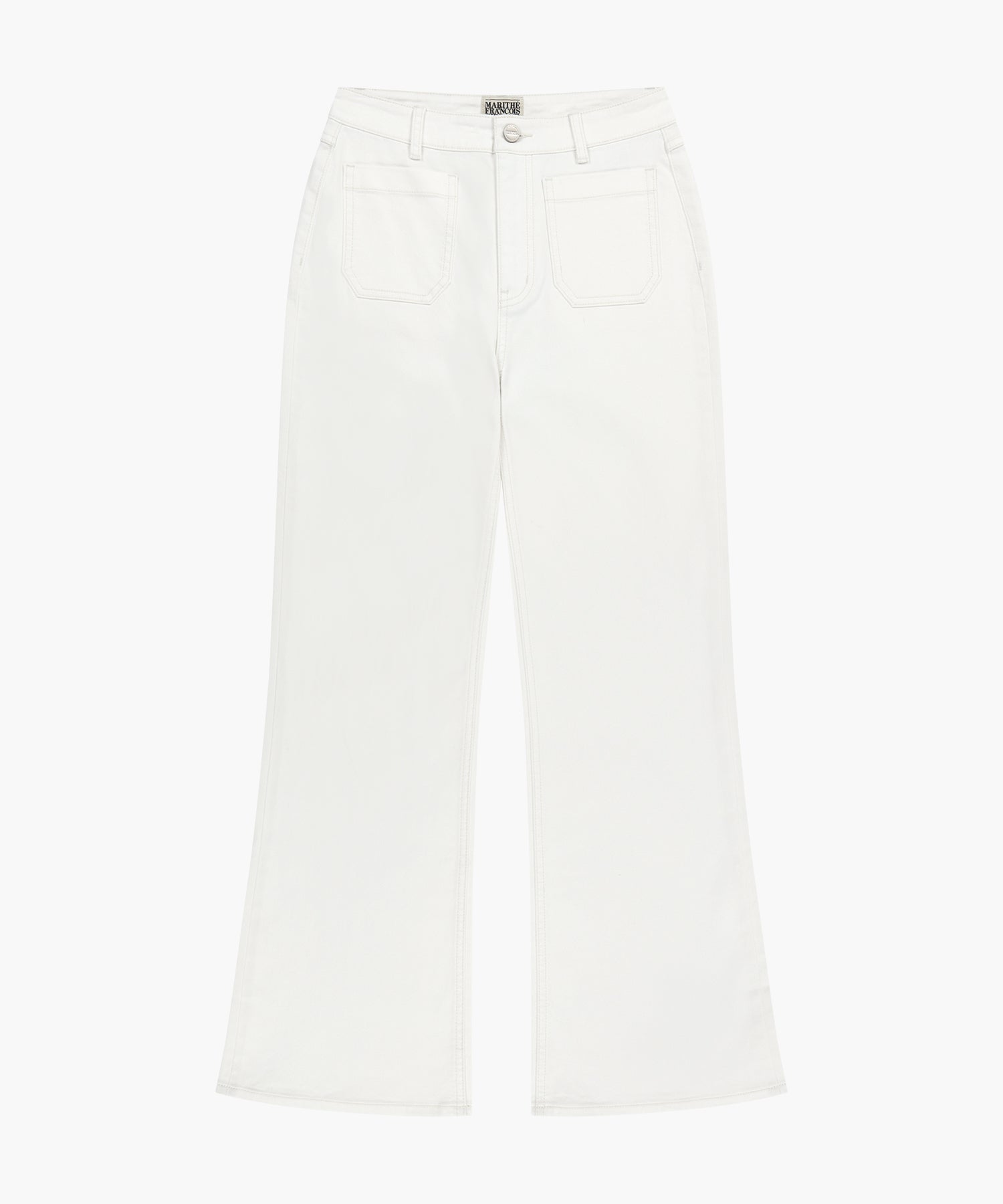 Marithe & Francois Girbaud - Boot-cut Denim Pants (White) product image 9 | TRAB K-Fashion Australia