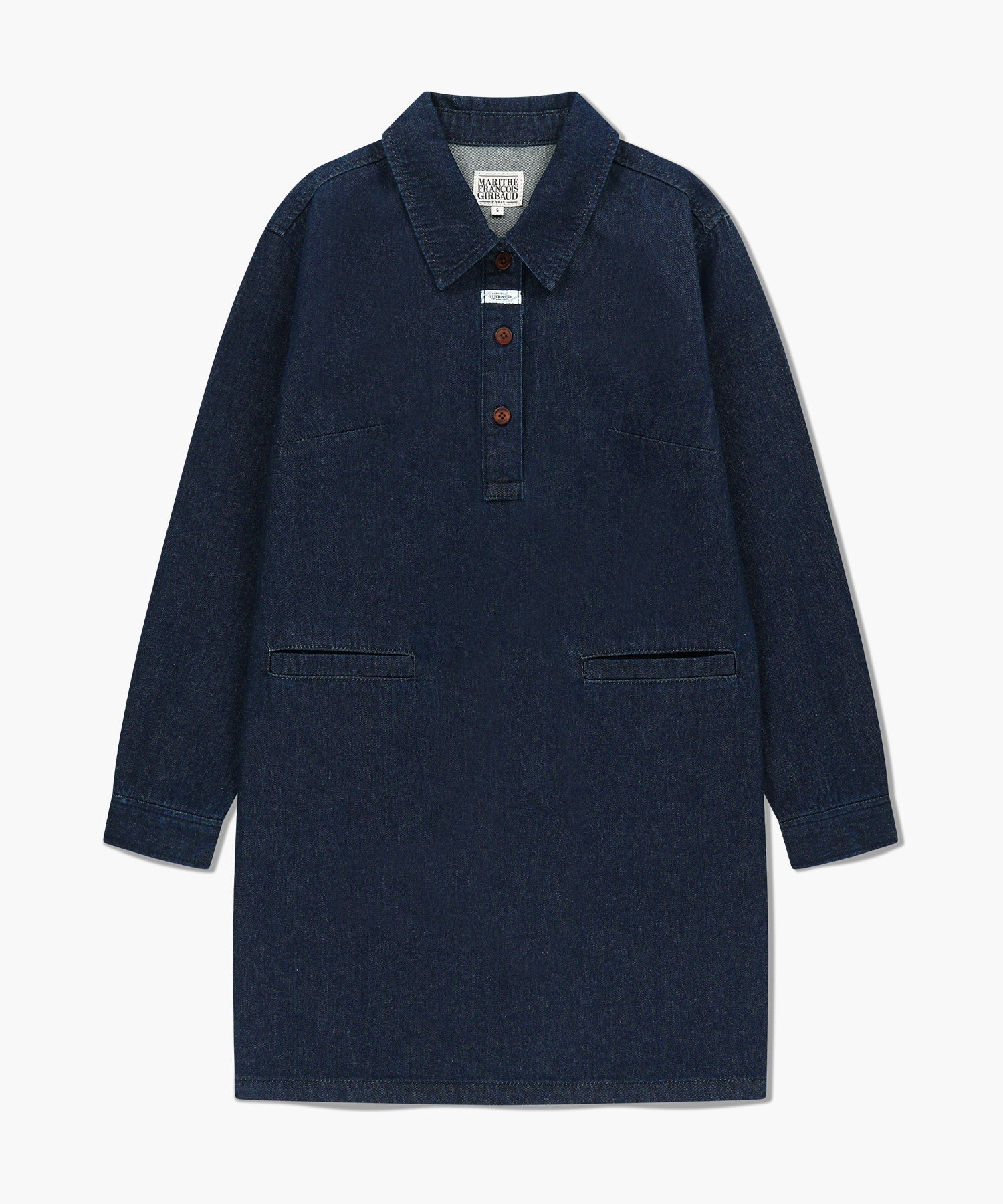 Marithe & Francois Girbaud - Denim Long Sleeve Dress (Dark Blue) product image 6 | TRAB K-Fashion Australia