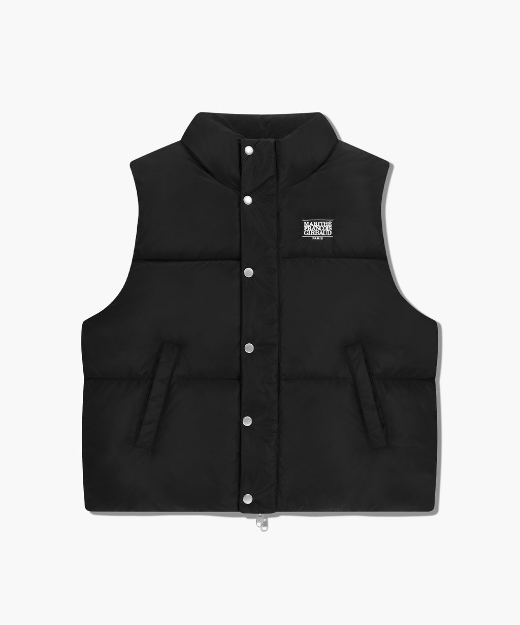 Marithe & Francois Girbaud - Classic Logo Down Vest (Black) product image 6 | TRAB K-Fashion Australia