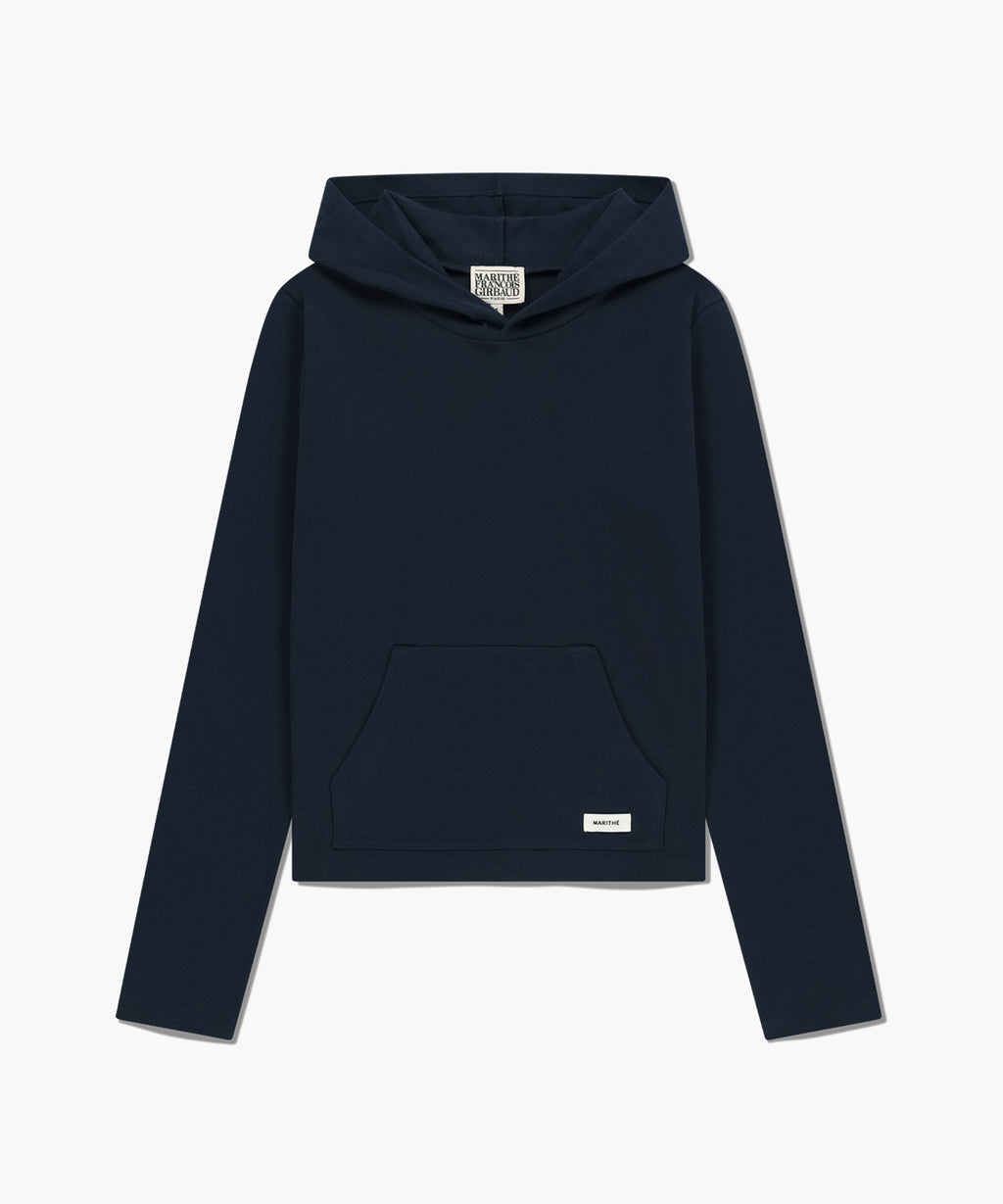 Marithe & Francois Girbaud - Basic Hoodie Long Sleeve (Navy) product image 6 | TRAB K-Fashion Australia