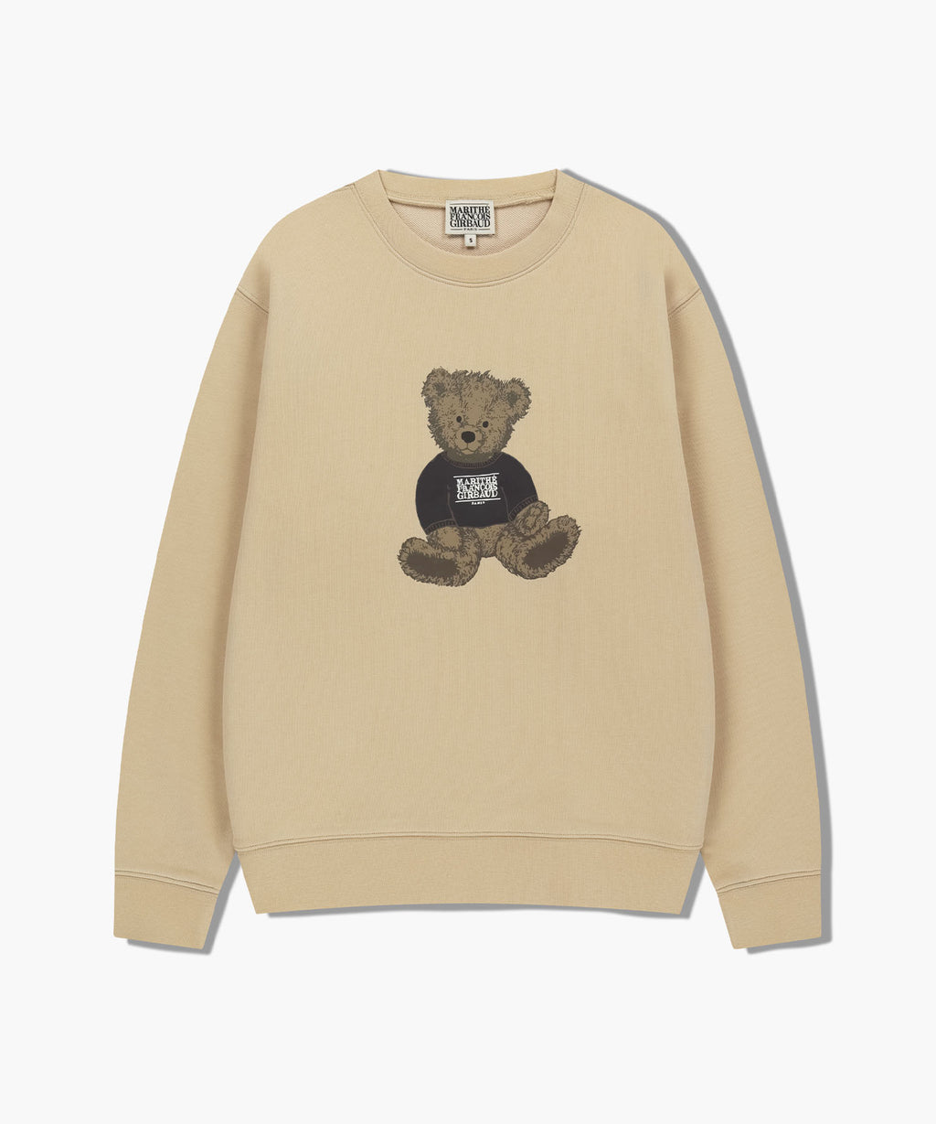 Marithe & Francois Girbaud - Doodle Bear Sweatshirt (Beige) product image 6 | TRAB K-Fashion Australia