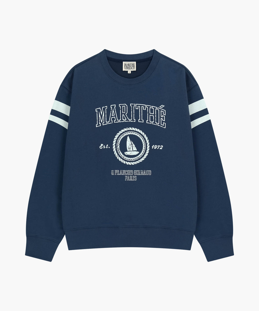 Marithe & Francois Girbaud - Marine Graphic Sweatshirt (Dark Blue) product image 6 | TRAB K-Fashion Australia