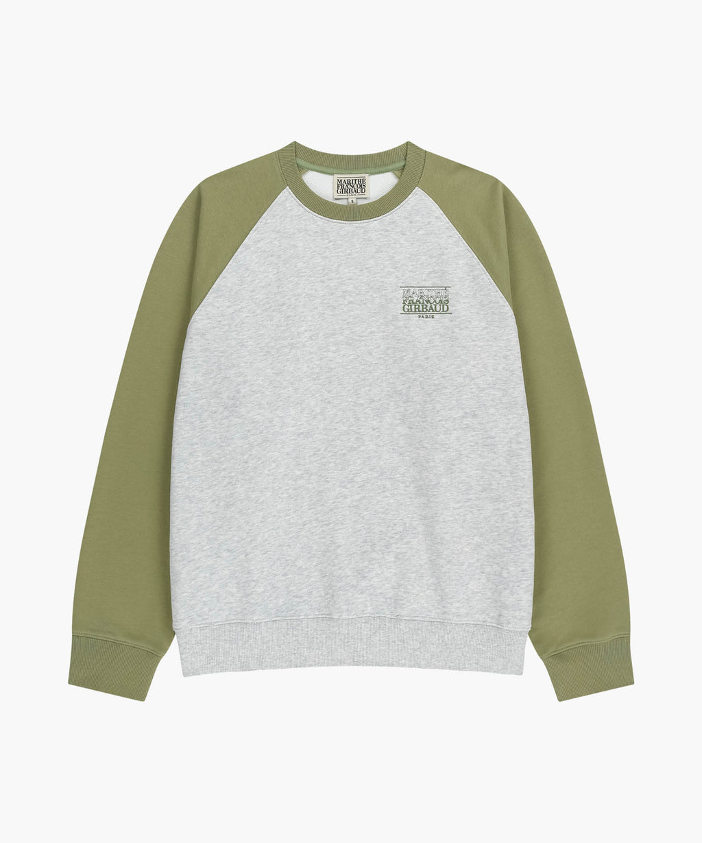 Marithe & Francois Girbaud - Small Classic Logo Color Block Sweatshirt (Khaki) product image 6 | TRAB K-Fashion Australia