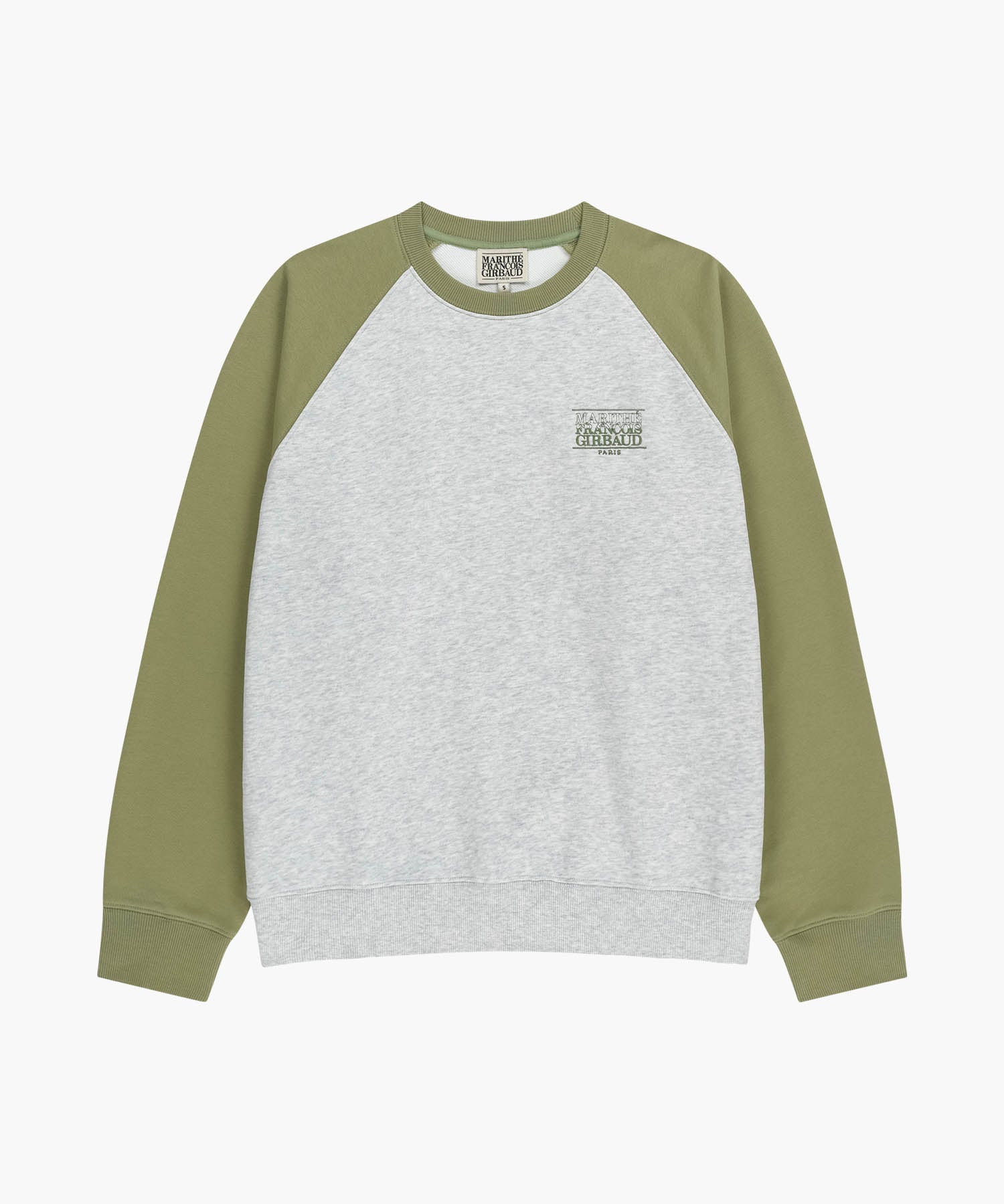 Marithe & Francois Girbaud - Small Classic Logo Color Block Sweatshirt (Khaki) product image 6 | TRAB K-Fashion Australia