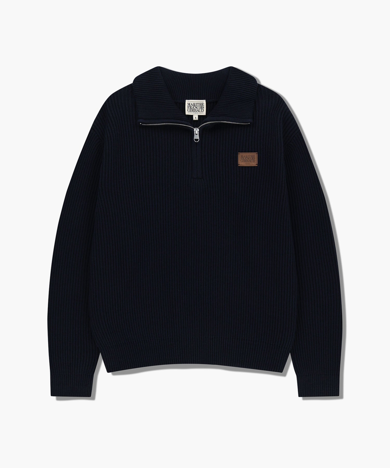 Marithe & Francois Girbaud - Half Neck Zipup Knit (Navy) product image 6 | TRAB K-Fashion Australia