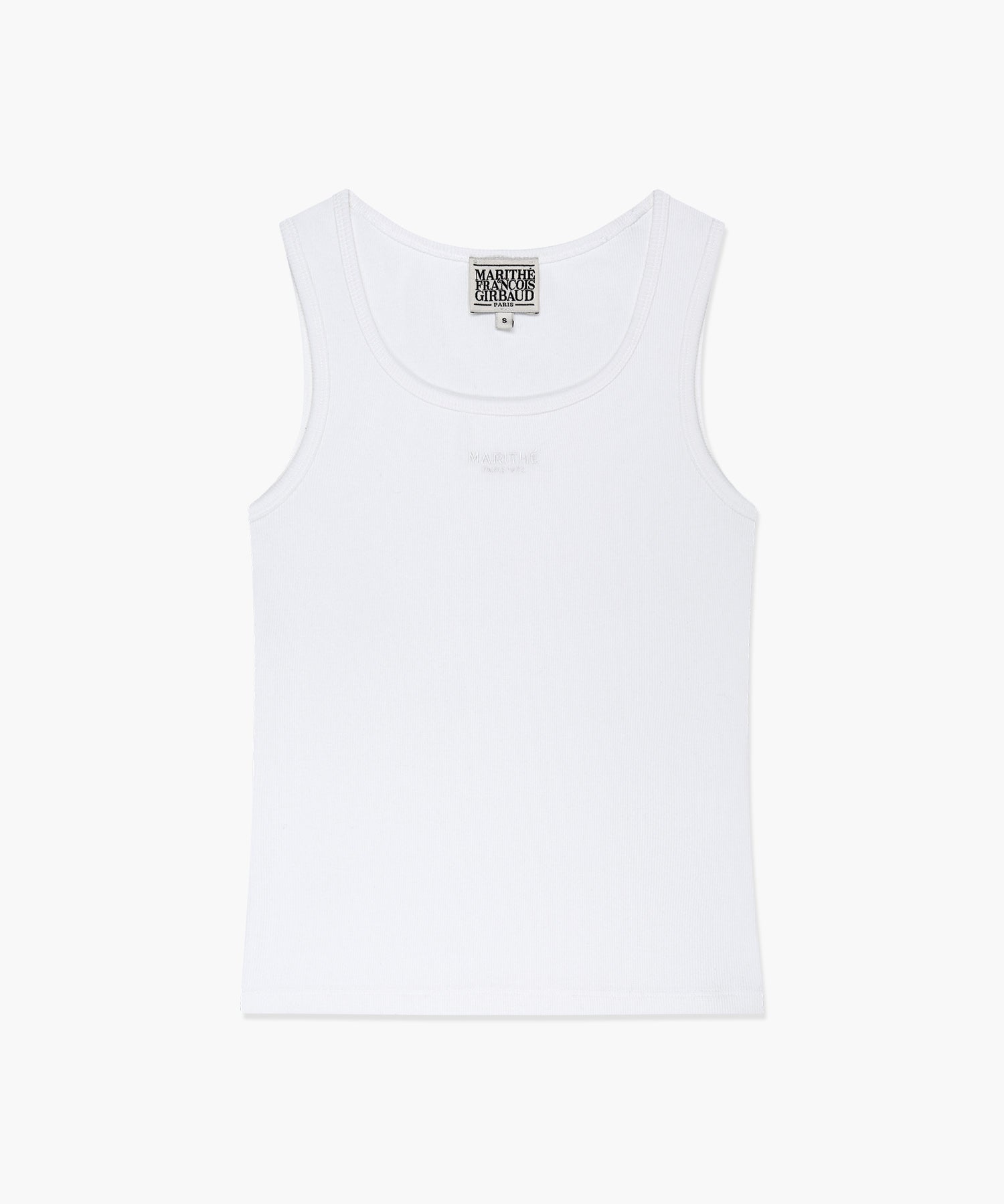 Marithe & Francois Girbaud - Regular Logo Sleeveless (White) product image 6 | TRAB K-Fashion Australia