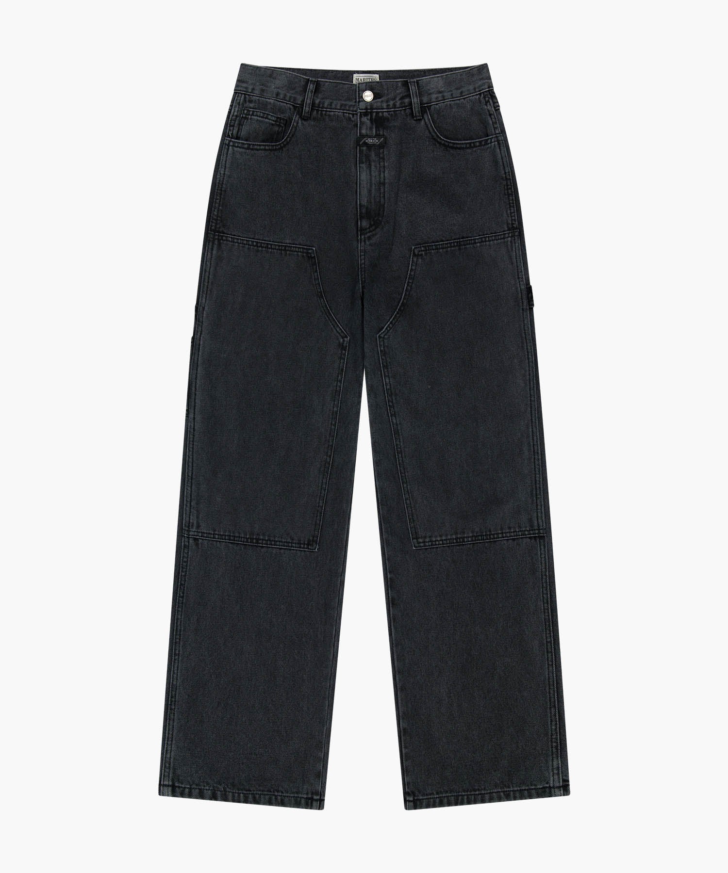 Marithe & Francois Girbaud - Double Knee Denim Pants (Black) product image 6 | TRAB K-Fashion Australia