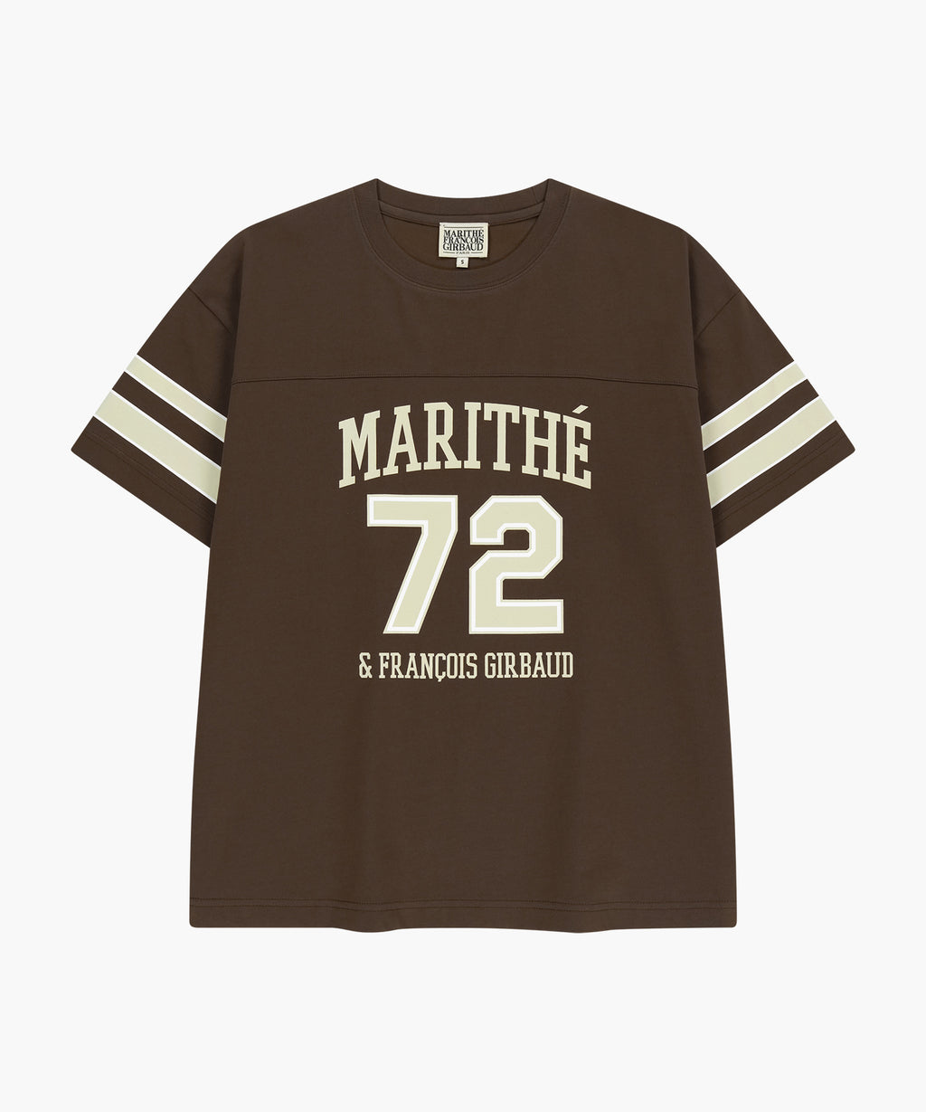 Marithe & Francois Girbaud - Aerocool Football Oversized Tee (Brown) product image 6 | TRAB K-Fashion Australia