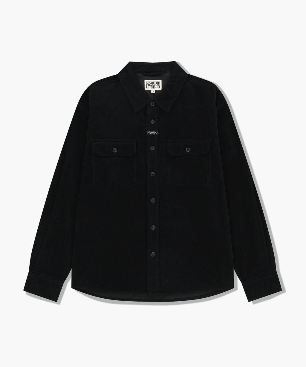 Marithe & Francois Girbaud - Classic Corduroy Shirt (Black) product image 6 | TRAB K-Fashion Australia