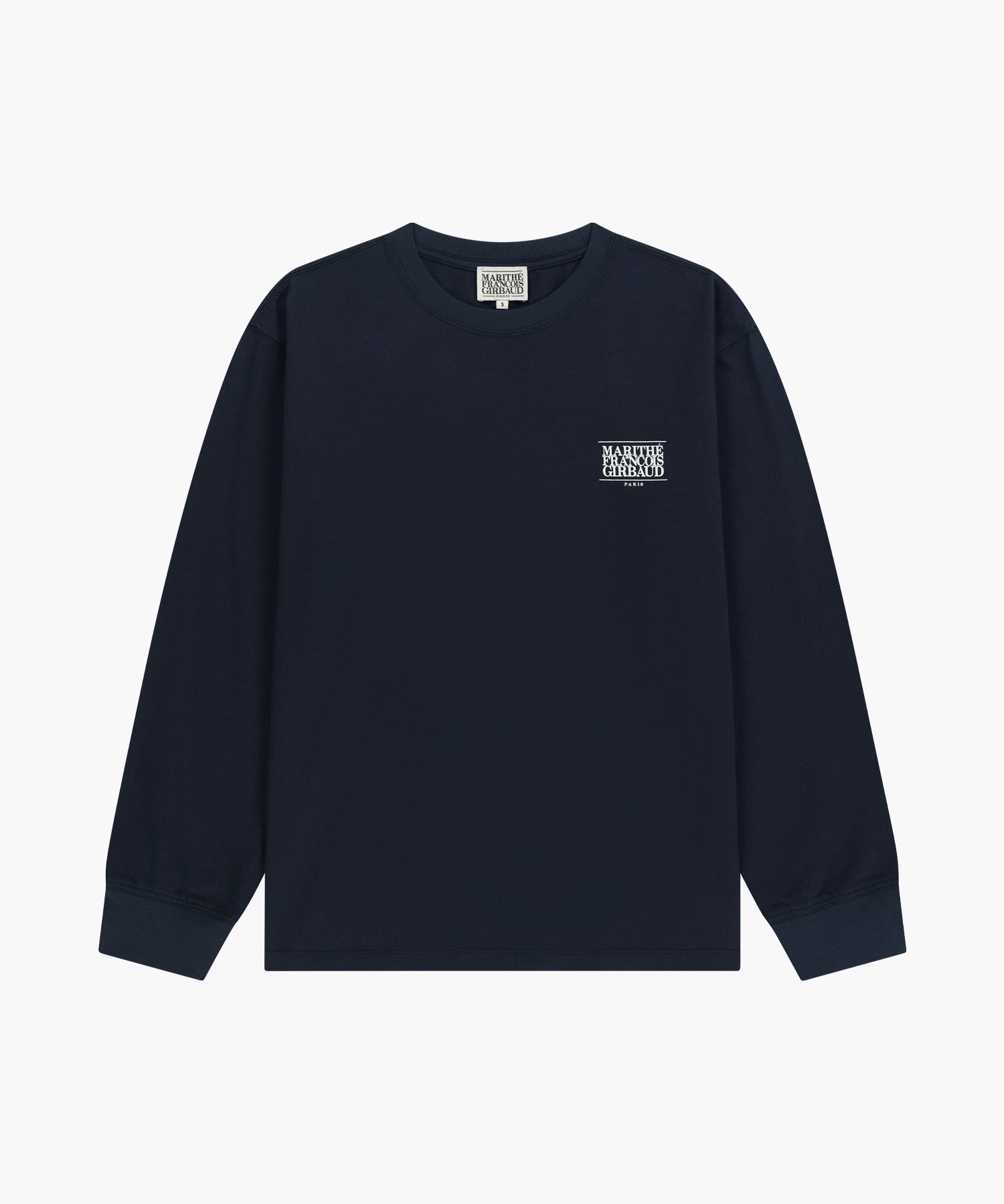 Marithe & Francois Girbaud - Back Classic Logo Long Sleeve Tee (Navy) product image 6 | TRAB K-Fashion Australia