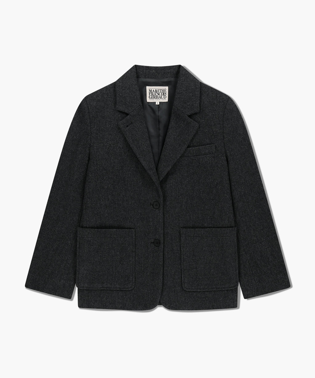 Marithe & Francois Girbaud - Wool Blazer Jacket (Charcoal) product image 9 | TRAB K-Fashion Australia