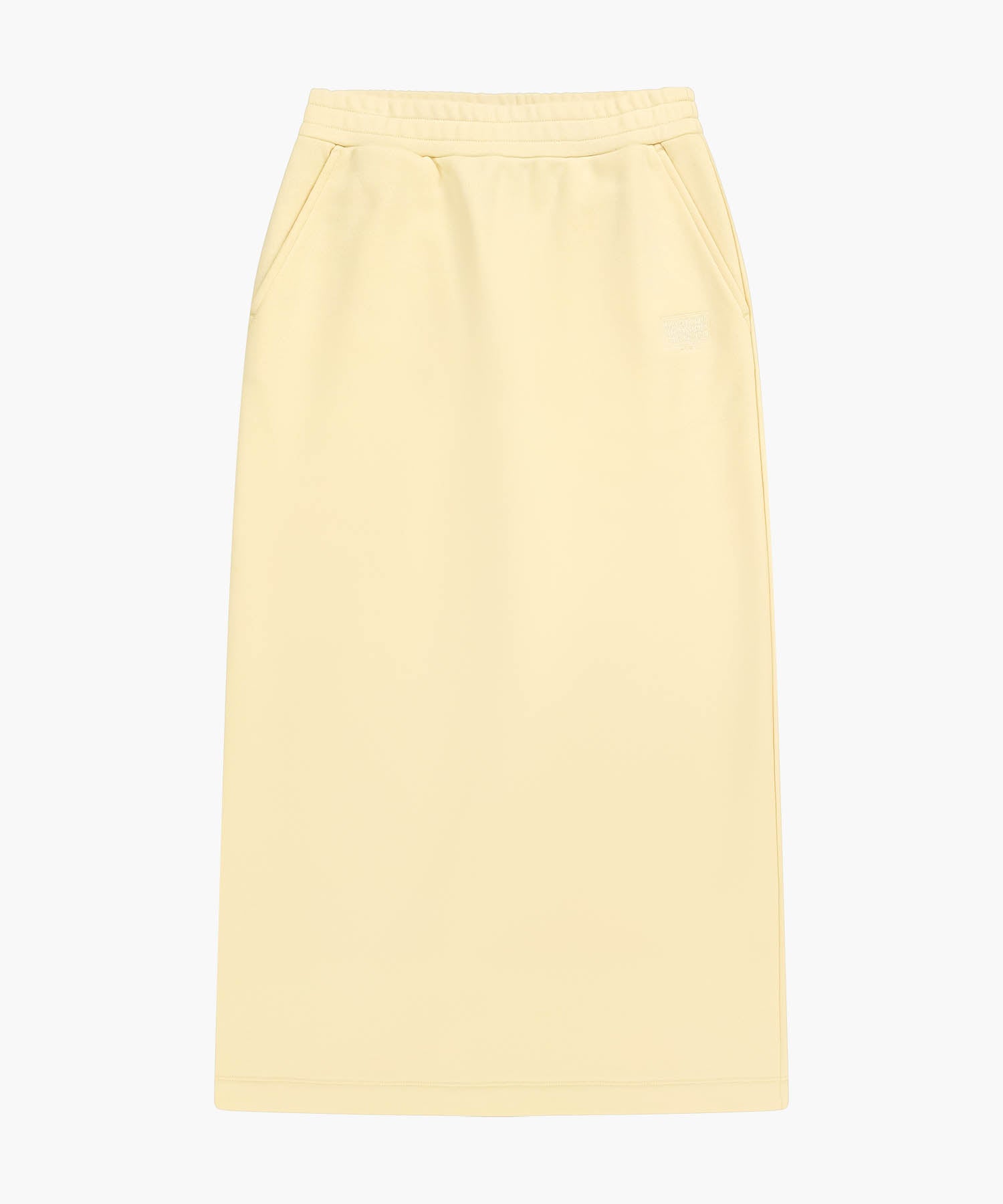 Marithe & Francois Girbaud - Classic Logo Sweat Long Skirt (Butter) product image 6 | TRAB K-Fashion Australia