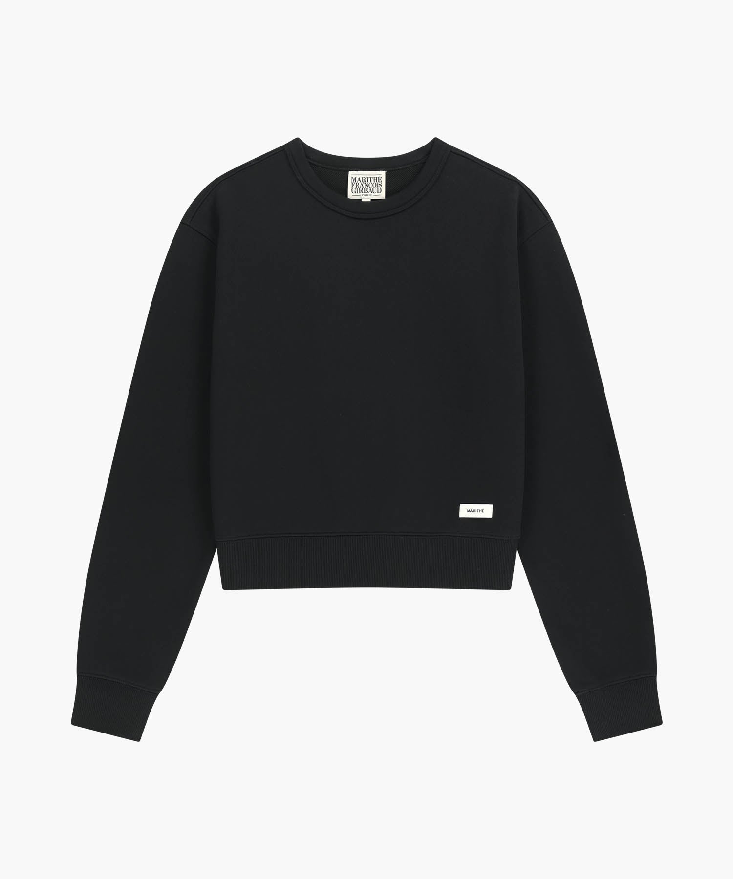 Marithe & Francois Girbaud - Basic Crop Sweatshirt (Black) product image 6 | TRAB K-Fashion Australia
