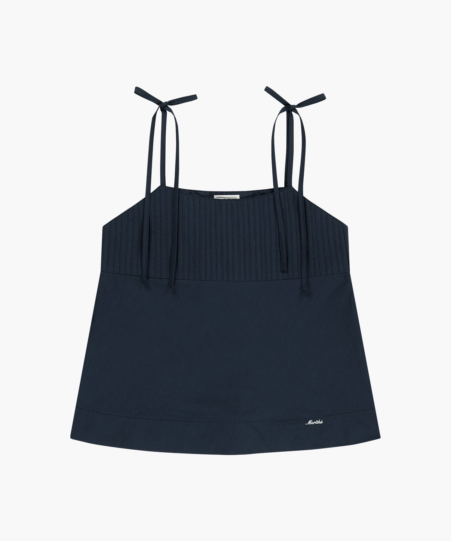 Marithe & Francois Girbaud - Pintuck Camisole Blouse (Dark Navy) product image 6 | TRAB K-Fashion Australia