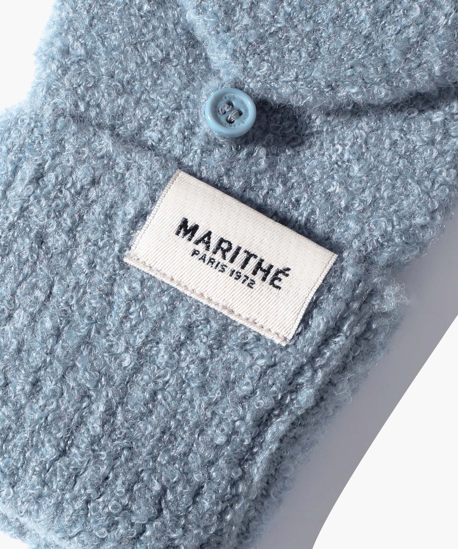Marithe & Francois Girbaud - Regular Logo Mittens (Ash Blue) product image 6 | TRAB K-Fashion Australia