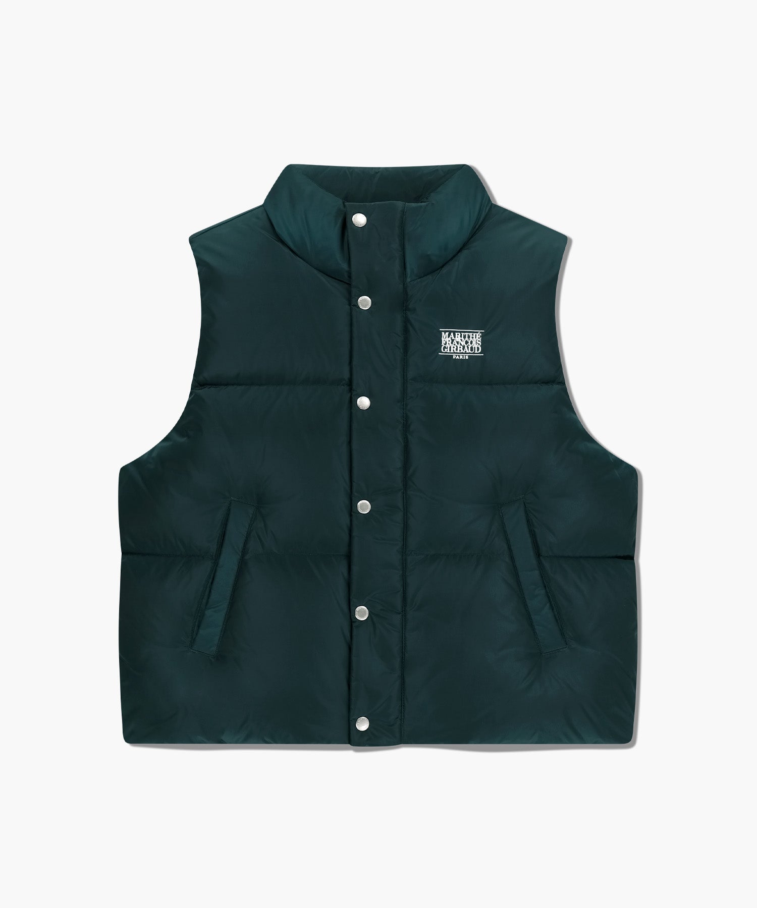 Marithe & Francois Girbaud - Classic Logo Down Vest (Dark Teal) product image 6 | TRAB K-Fashion Australia
