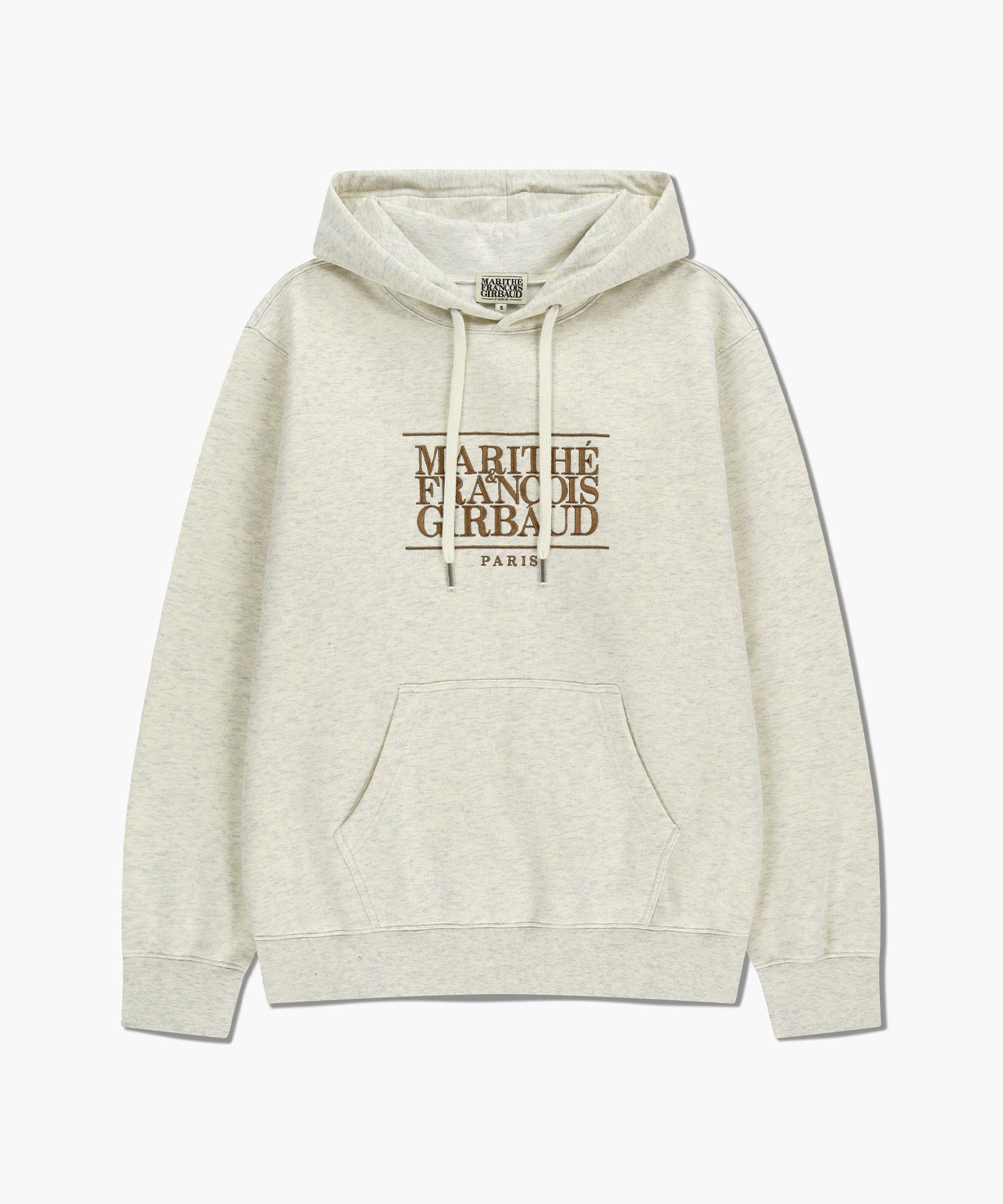 Marithe & Francois Girbaud - Classic Logo Embroidery Hoodie (brushed) (Oatmeal) product image 6 | TRAB K-Fashion Australia