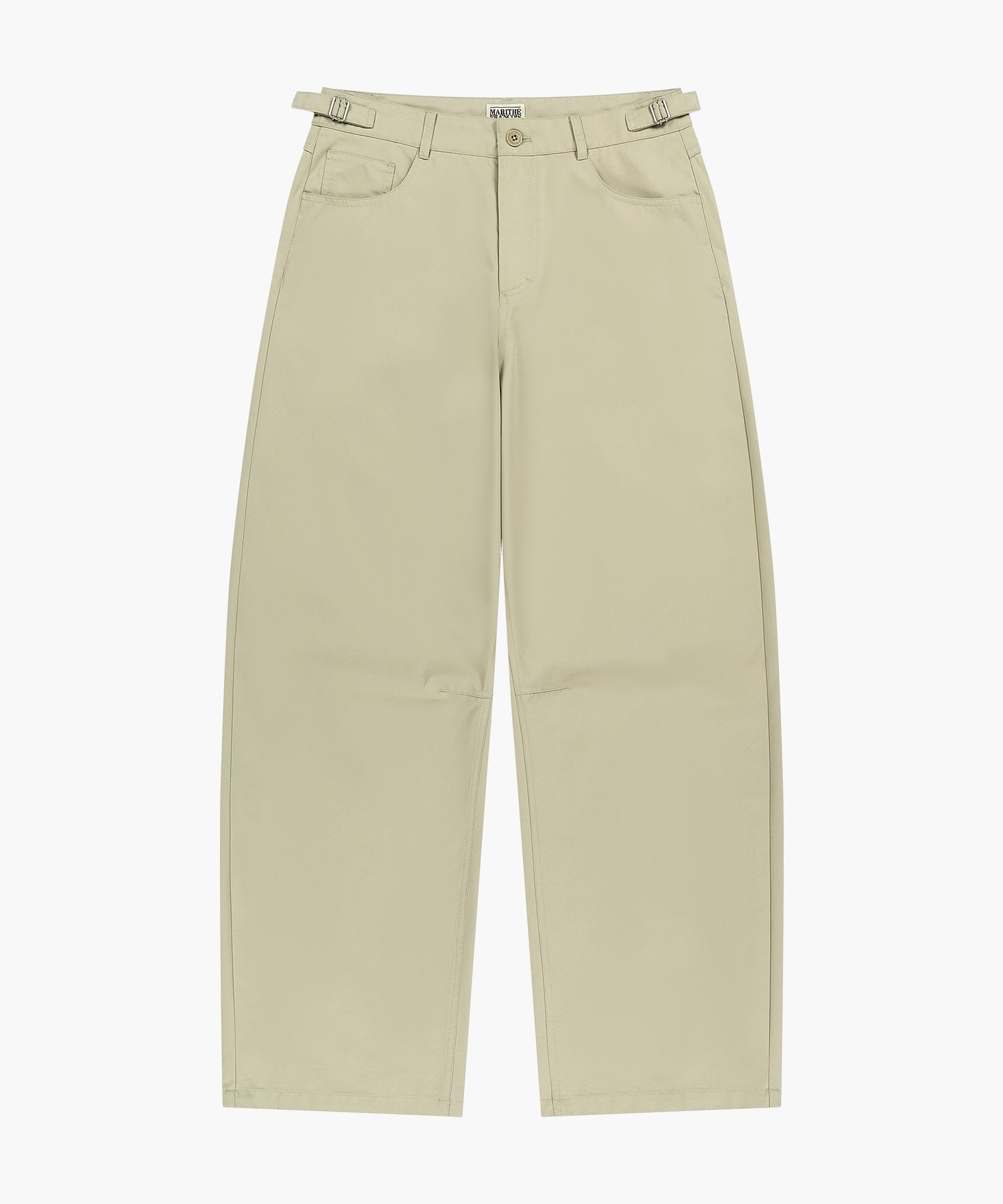 Marithe & Francois Girbaud - Curved Chino Pants (Beige) product image 6 | TRAB K-Fashion Australia