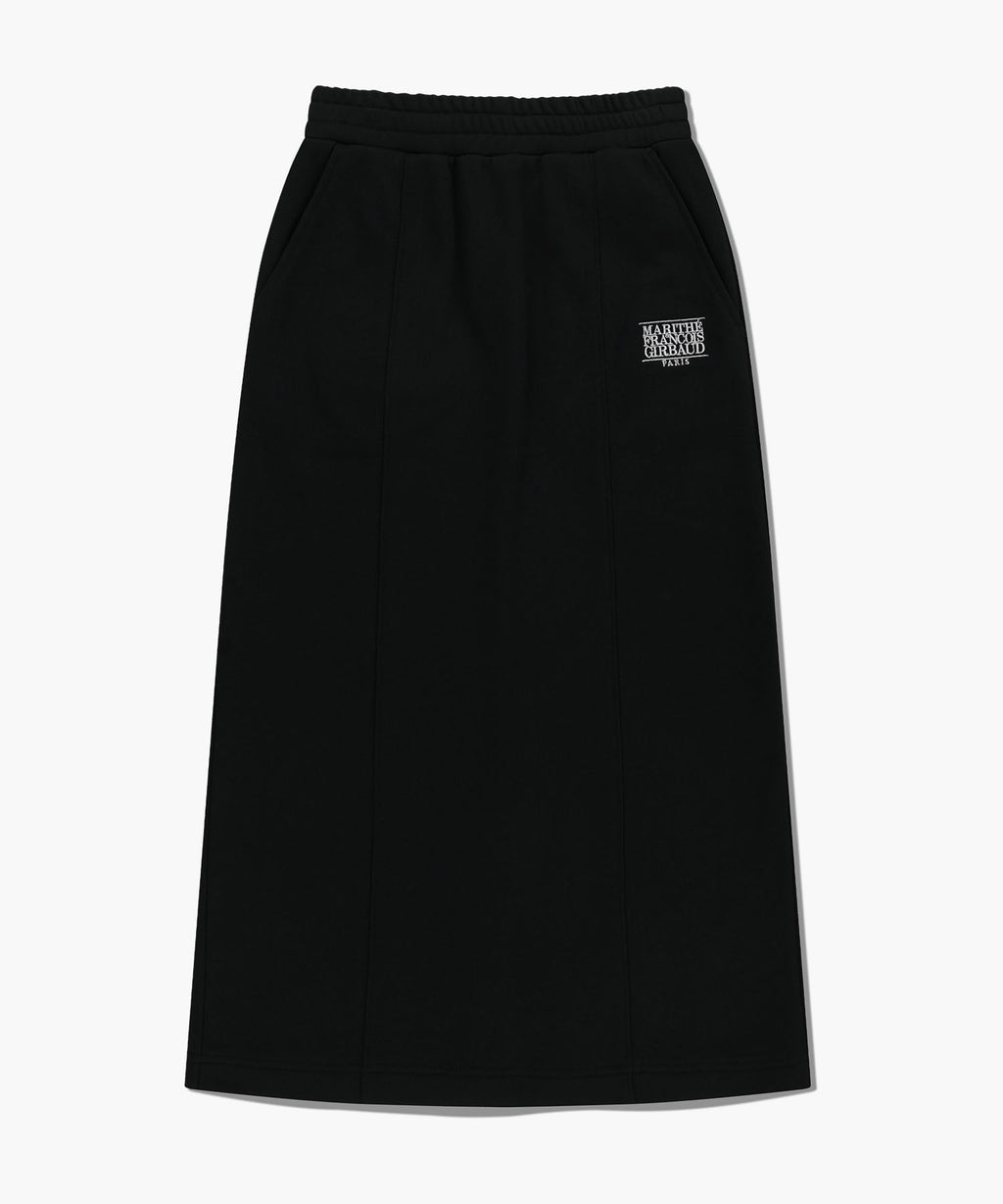 Marithe & Francois Girbaud - Embroidery Classic Logo Sweat Skirt (Black) product image 6 | TRAB K-Fashion Australia