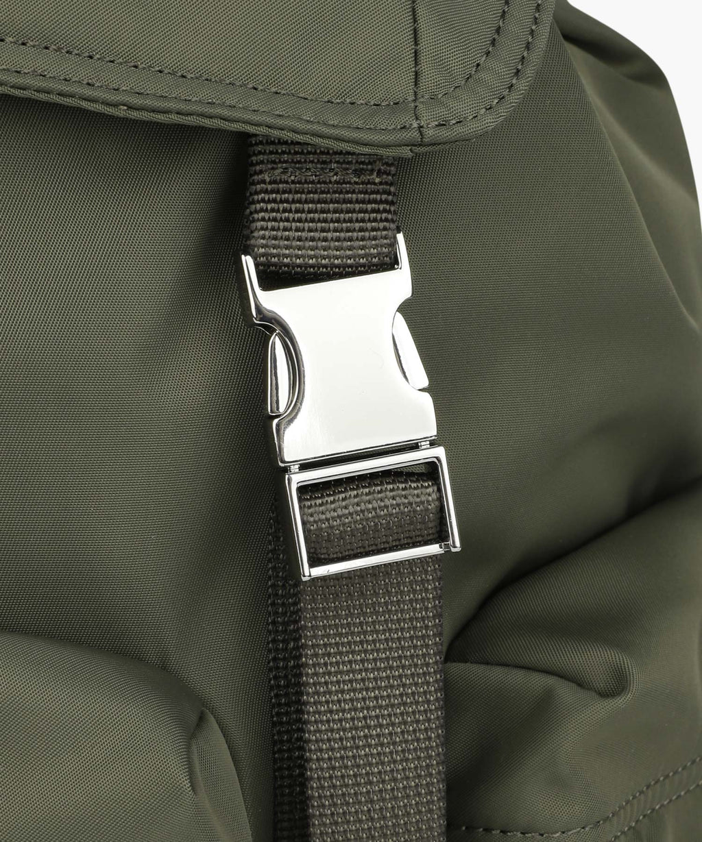 Marithe & Francois Girbaud - Classic Logo Metal Buckle Backpack (Khaki) product image 6 | TRAB K-Fashion Australia