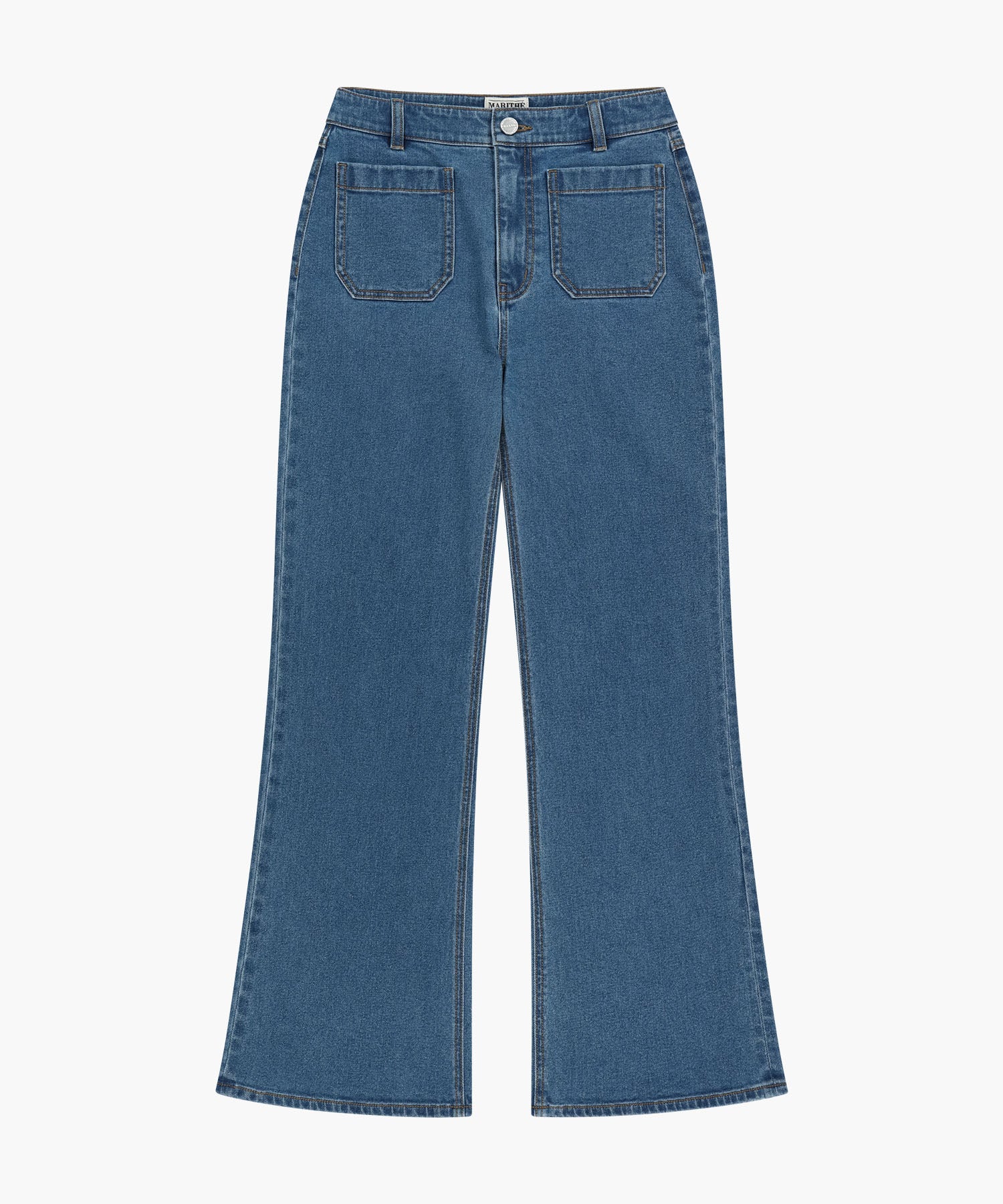 Marithe & Francois Girbaud - Boot-cut Denim Pants (Blue) product image 6 | TRAB K-Fashion Australia