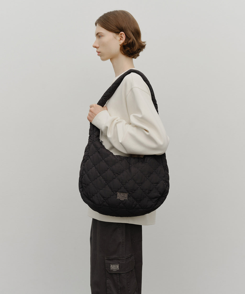 Marithe & Francois Girbaud - Classic Logo Padding Cross Bag (Black) product image 6 | TRAB K-Fashion Australia
