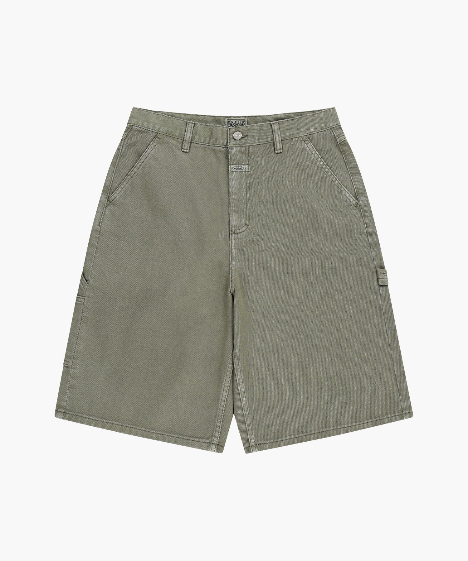 Marithe & Francois Girbaud - Bermuda Carpenter Denim Shorts (Gray Khaki) product image 6 | TRAB K-Fashion Australia