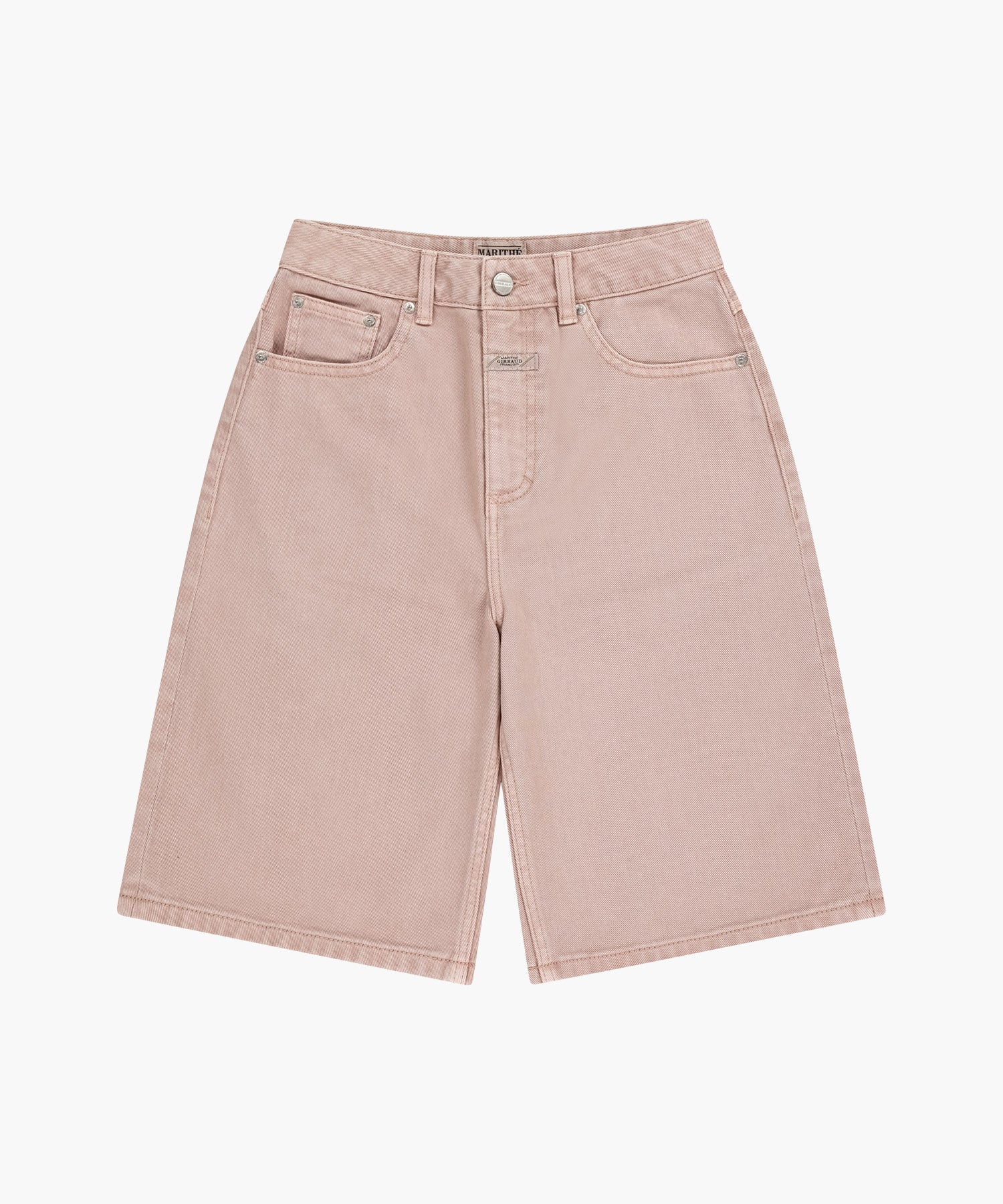 Marithe & Francois Girbaud - Long Bermuda Denim Pants (Dust Pink) product image 6 | TRAB K-Fashion Australia