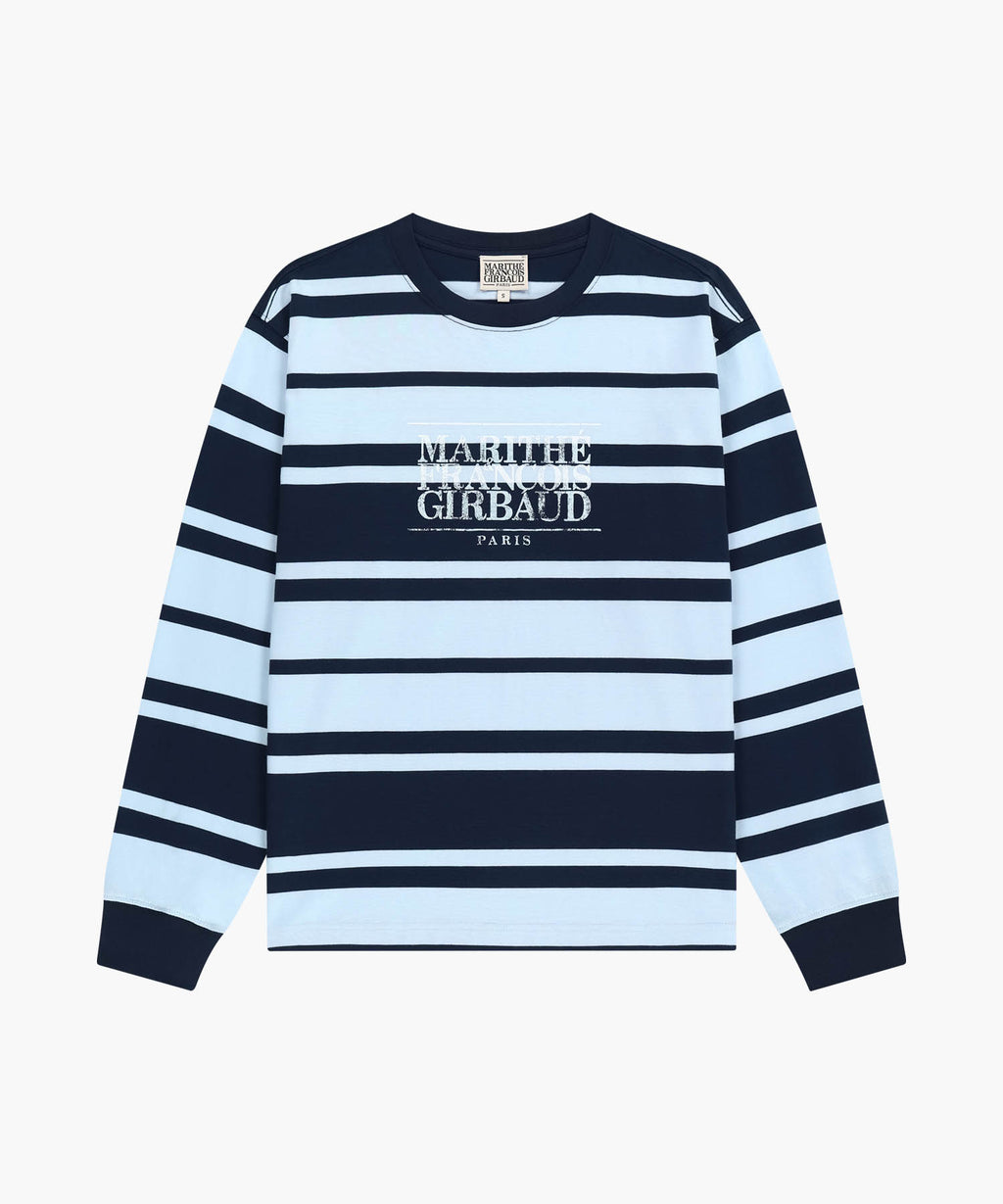 Marithe & Francois Girbaud - Crack Classic Logo Long Sleeve Tee (Stripe) product image 6 | TRAB K-Fashion Australia