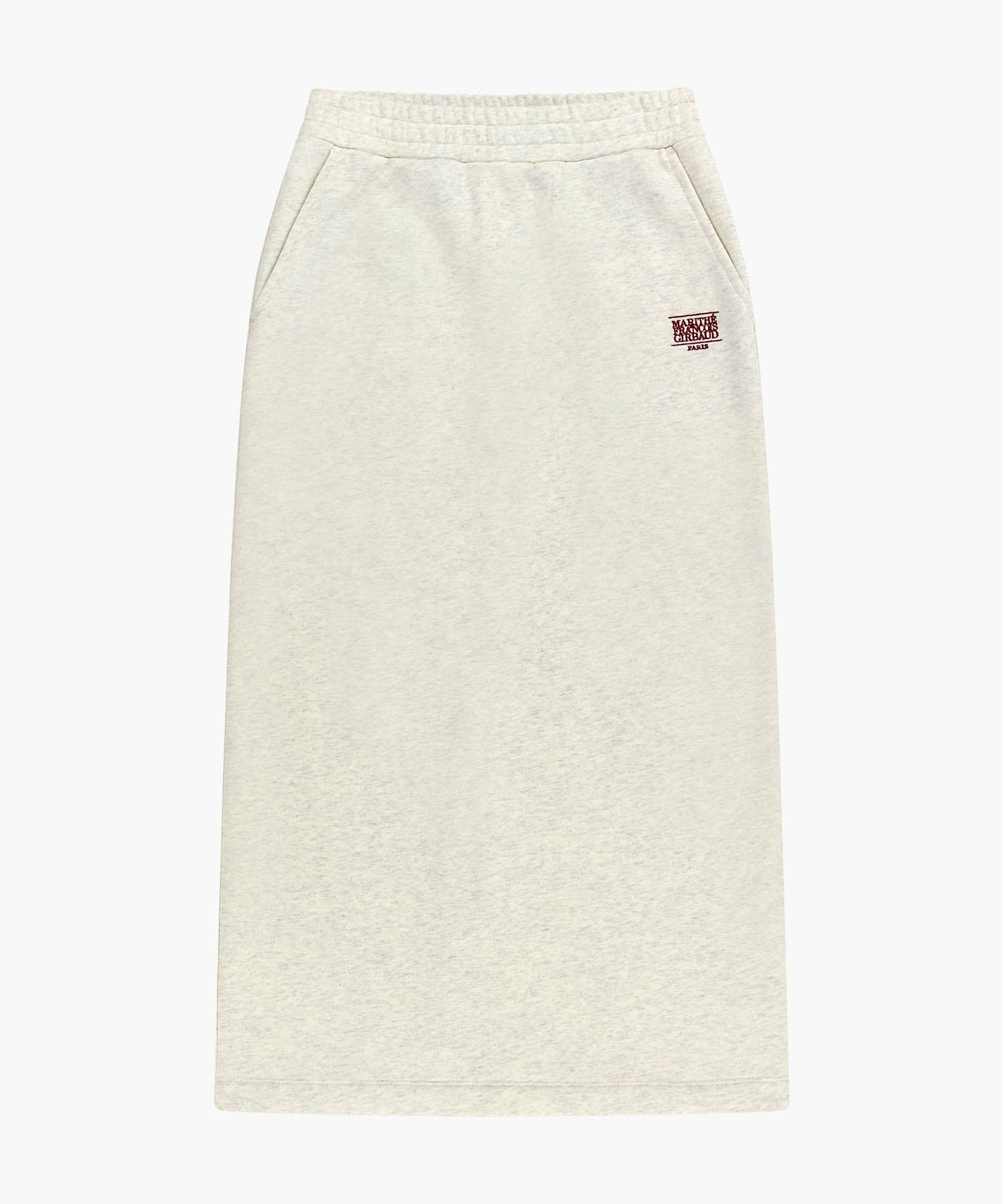 Marithe & Francois Girbaud - Classic Logo Sweat Long Skirt (Oatmeal) product image 6 | TRAB K-Fashion Australia