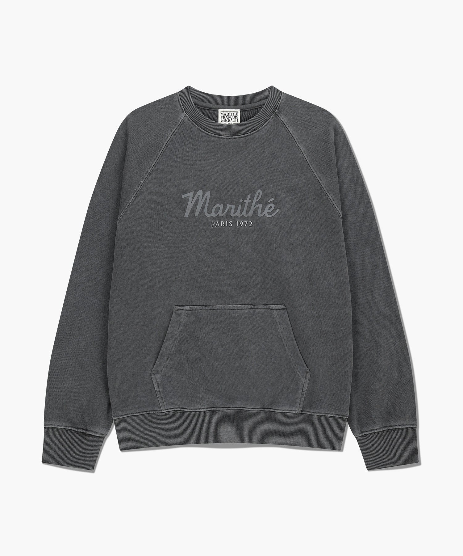 Marithe & Francois Girbaud - Garment Dyed Oversized Sweatshirt (Charcoal) product image 6 | TRAB K-Fashion Australia