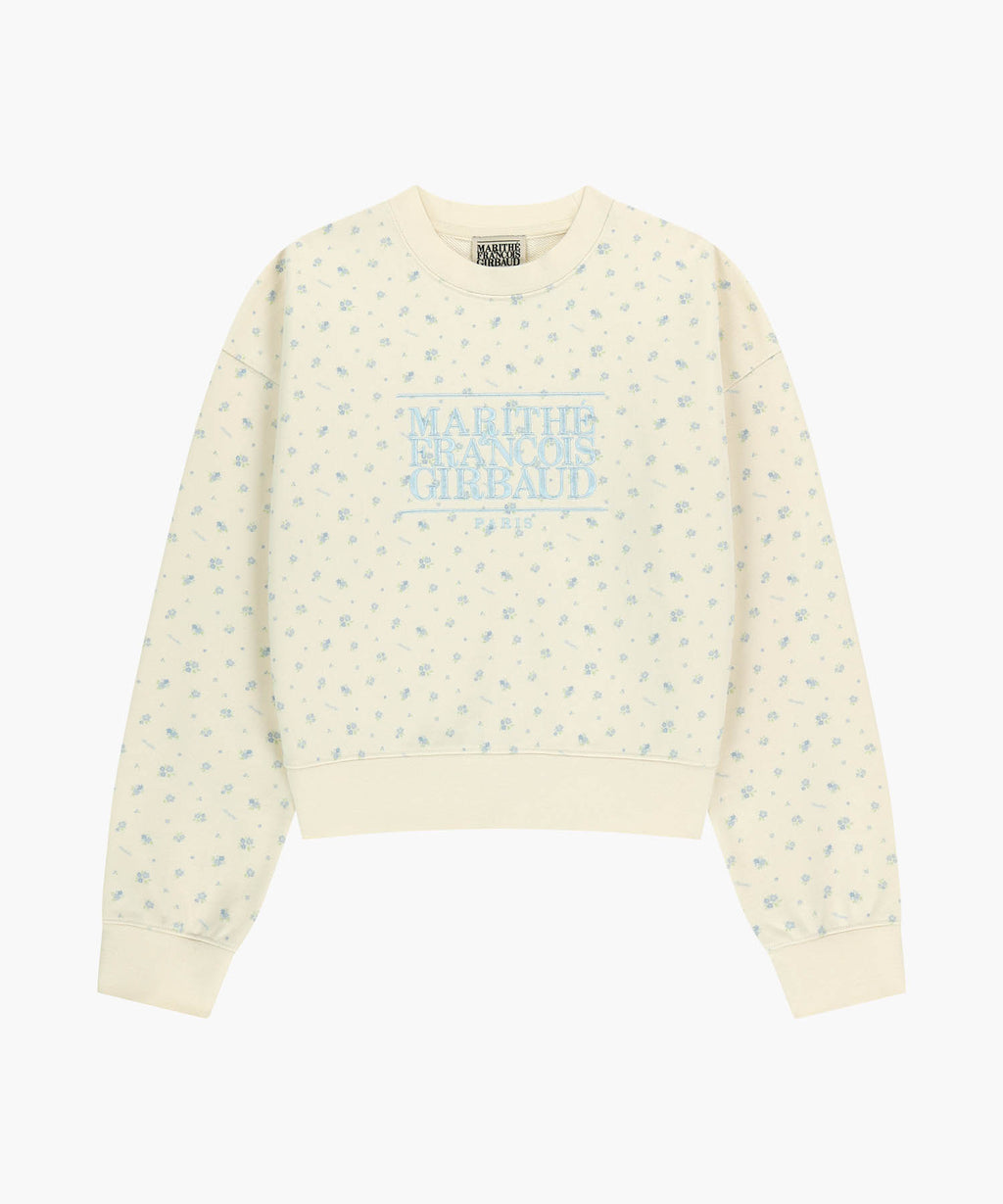 Marithe & Francois Girbaud - Classic Logo Crop Sweatshirt (Flower) product image 6 | TRAB K-Fashion Australia