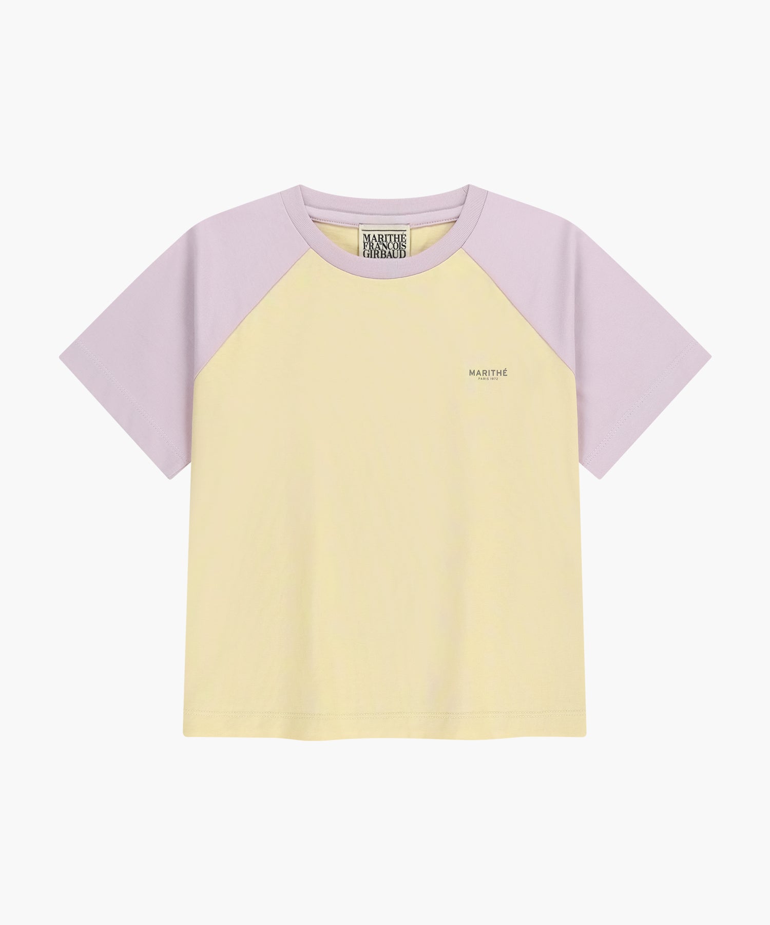 Marithe & Francois Girbaud - Small Regular Logo Raglan Crop Tee (Light Purple) product image 6 | TRAB K-Fashion Australia