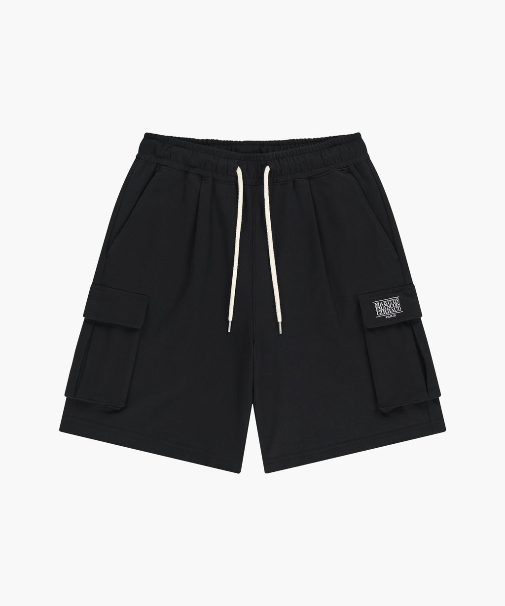 Marithe & Francois Girbaud - Classic Logo Cargo Sweat Shorts (Black) product image 6 | TRAB K-Fashion Australia