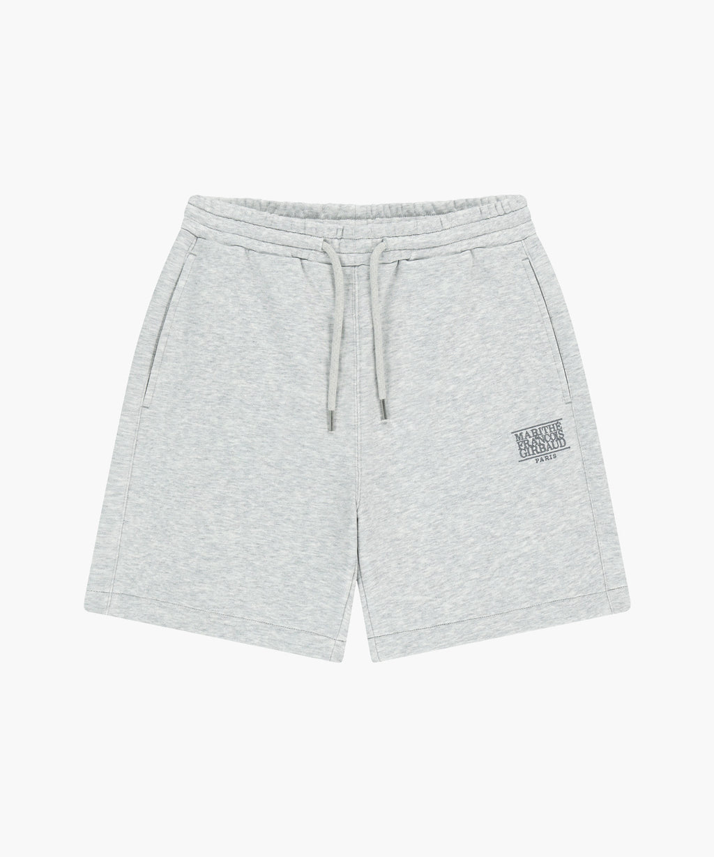 Marithe & Francois Girbaud - Classic Logo Sweat Shorts (Light Heather Gray) product image 6 | TRAB K-Fashion Australia